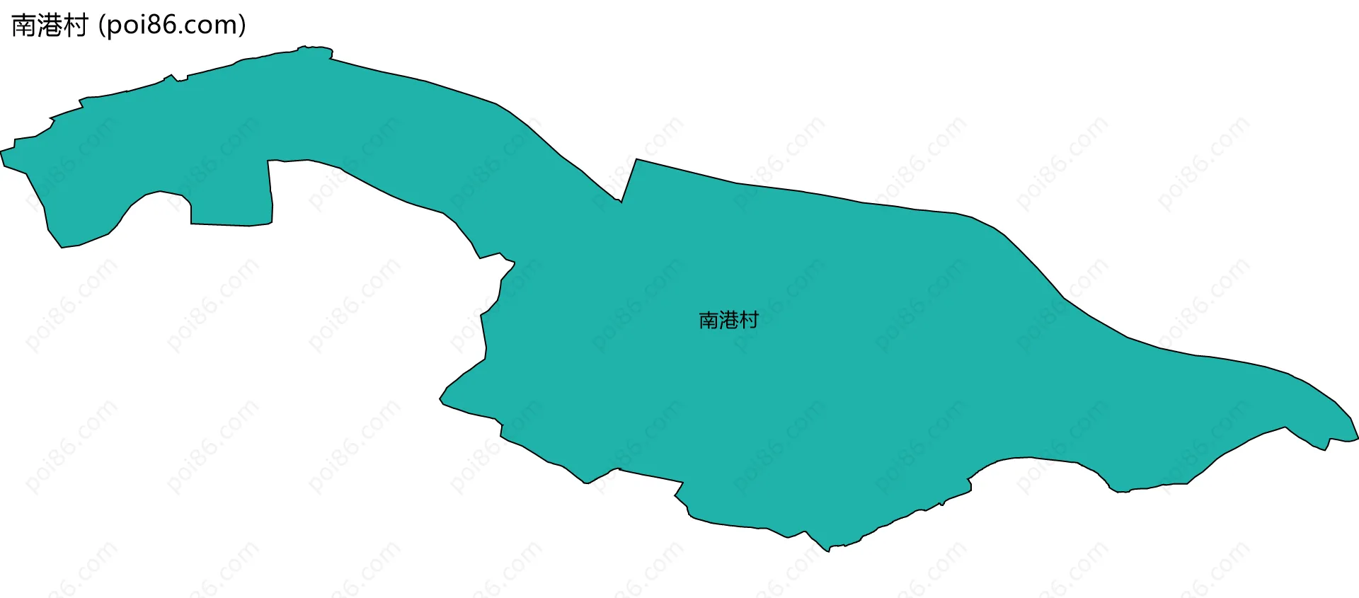 南港村边界地图