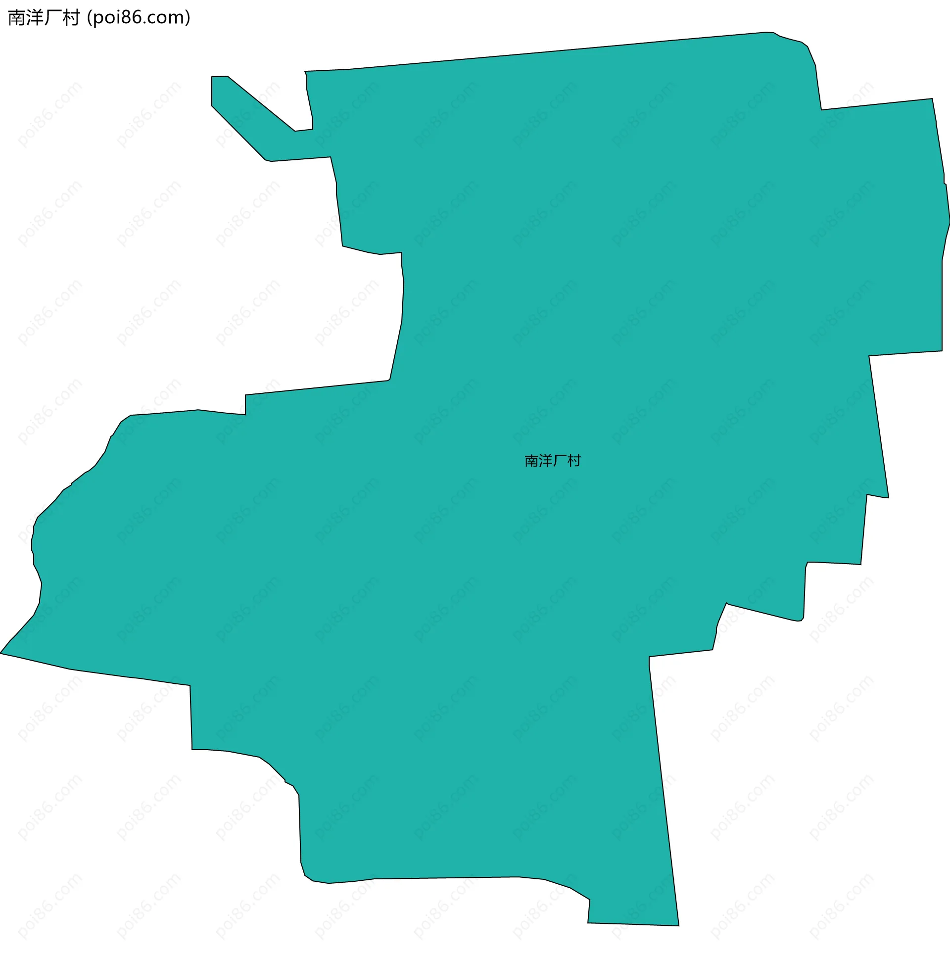 南洋厂村边界地图