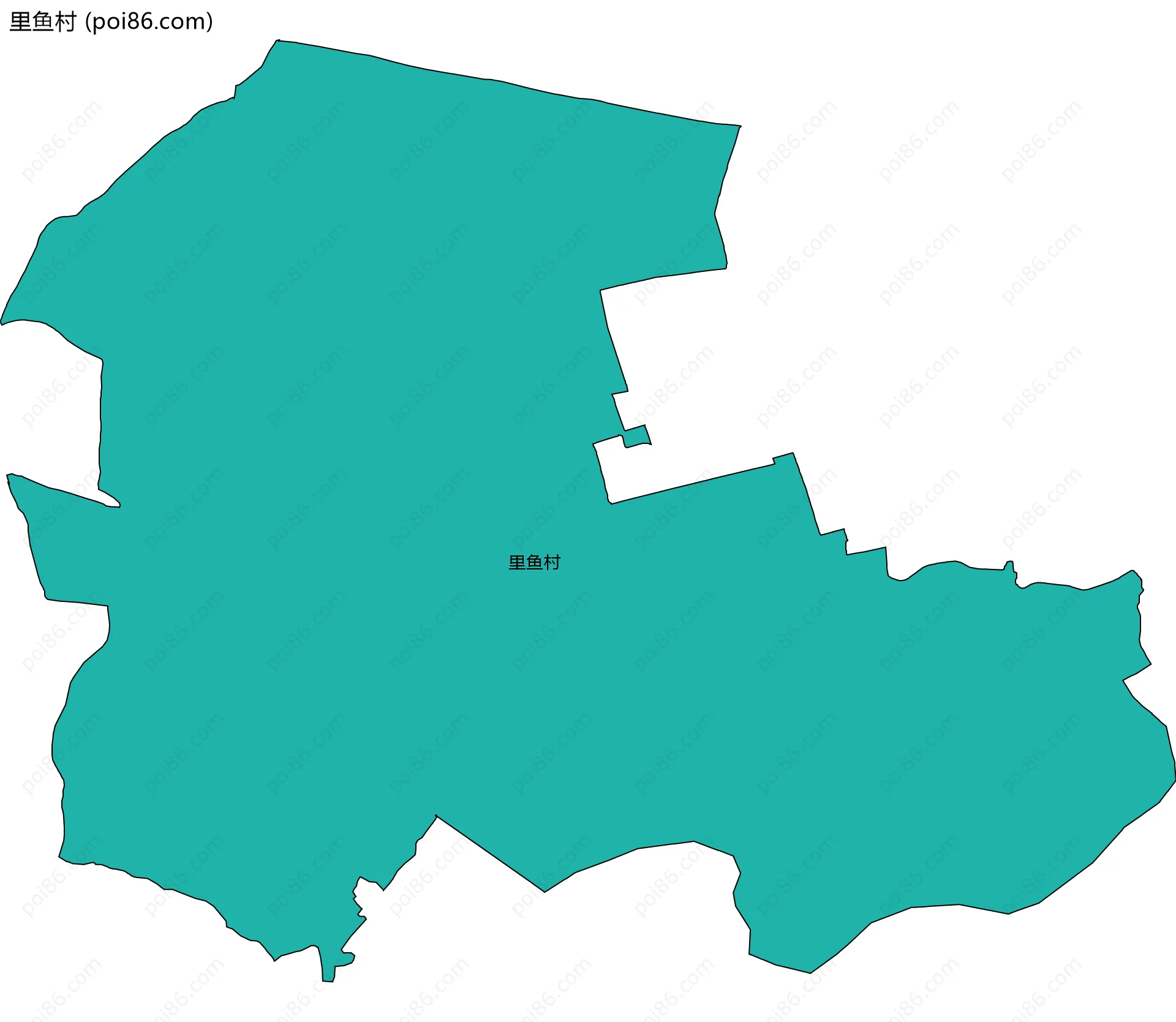 里鱼村边界地图