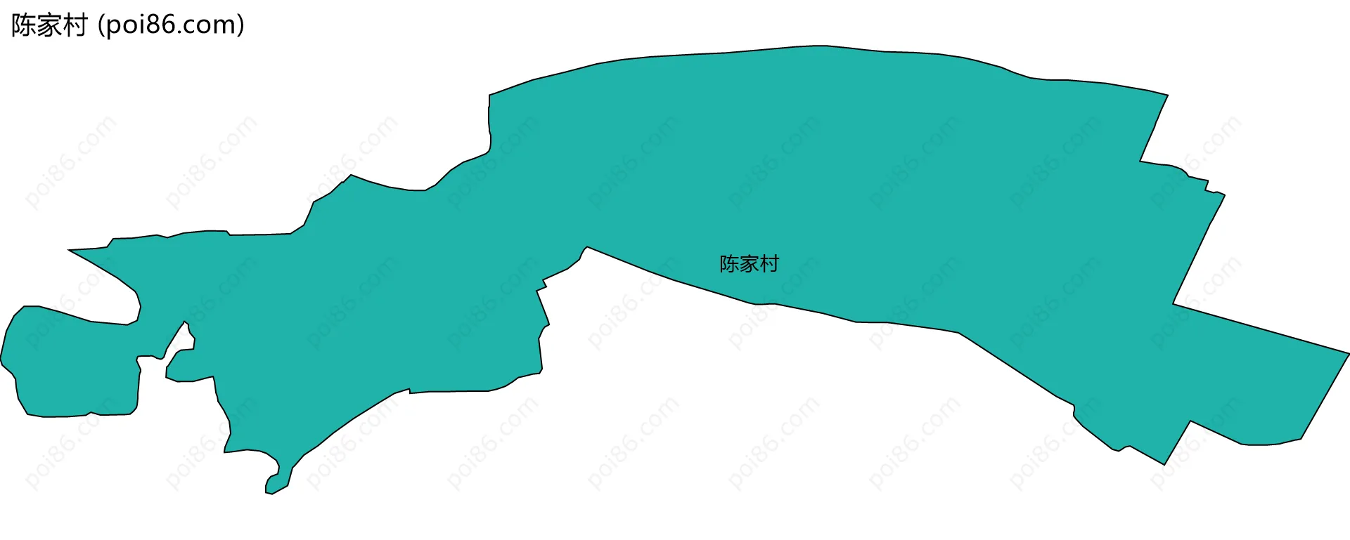 陈家村边界地图