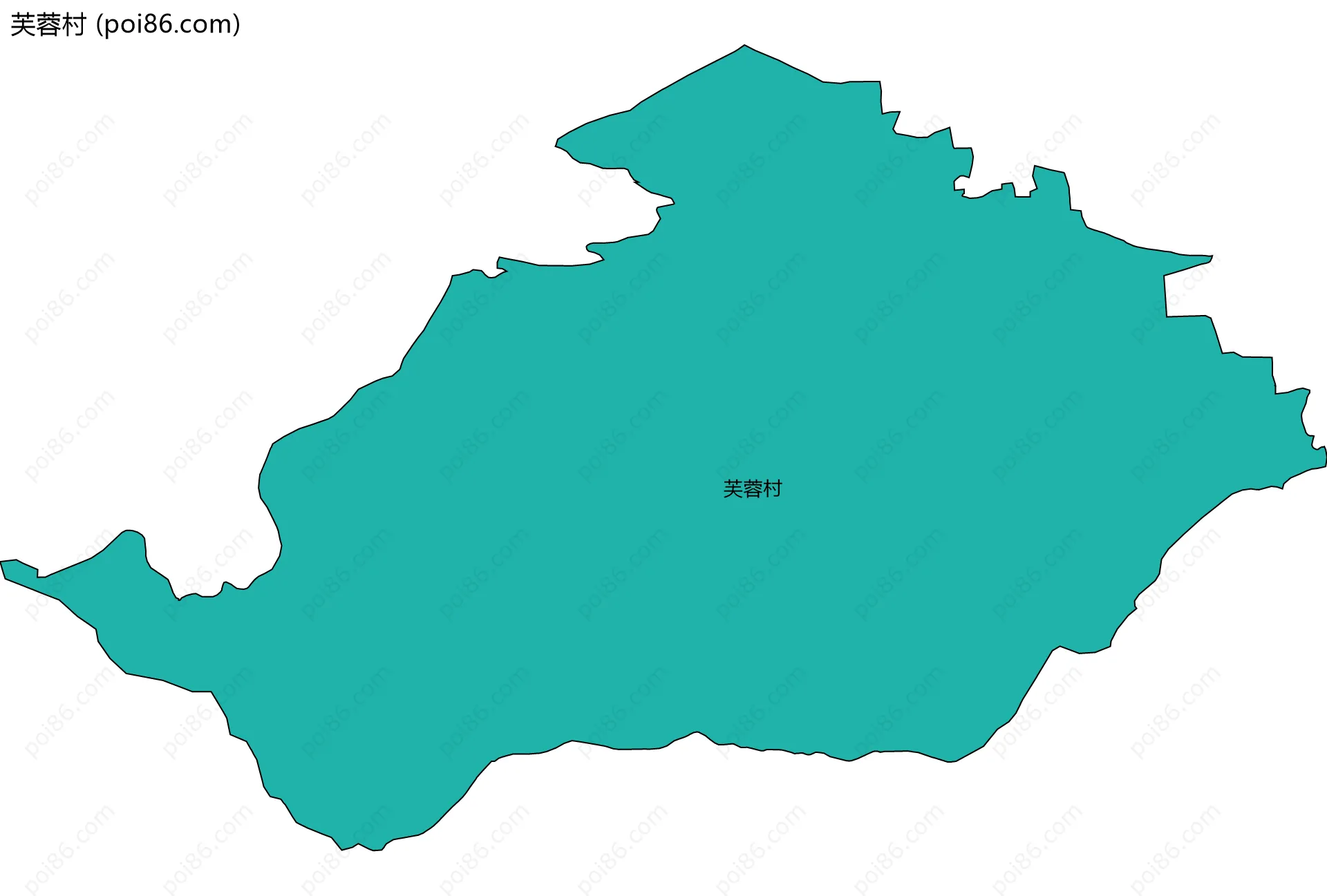 芙蓉村边界地图