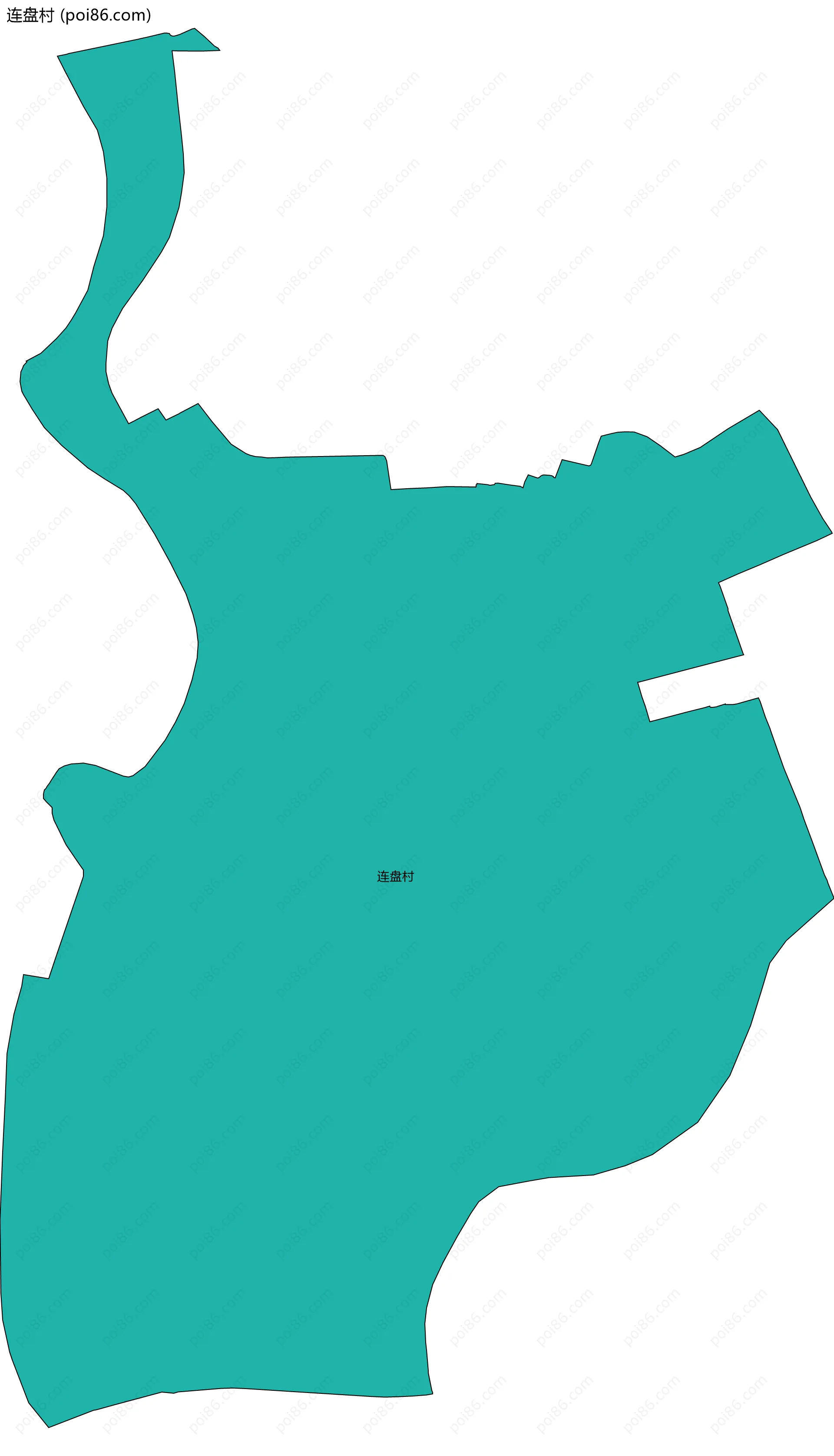 连盘村边界地图