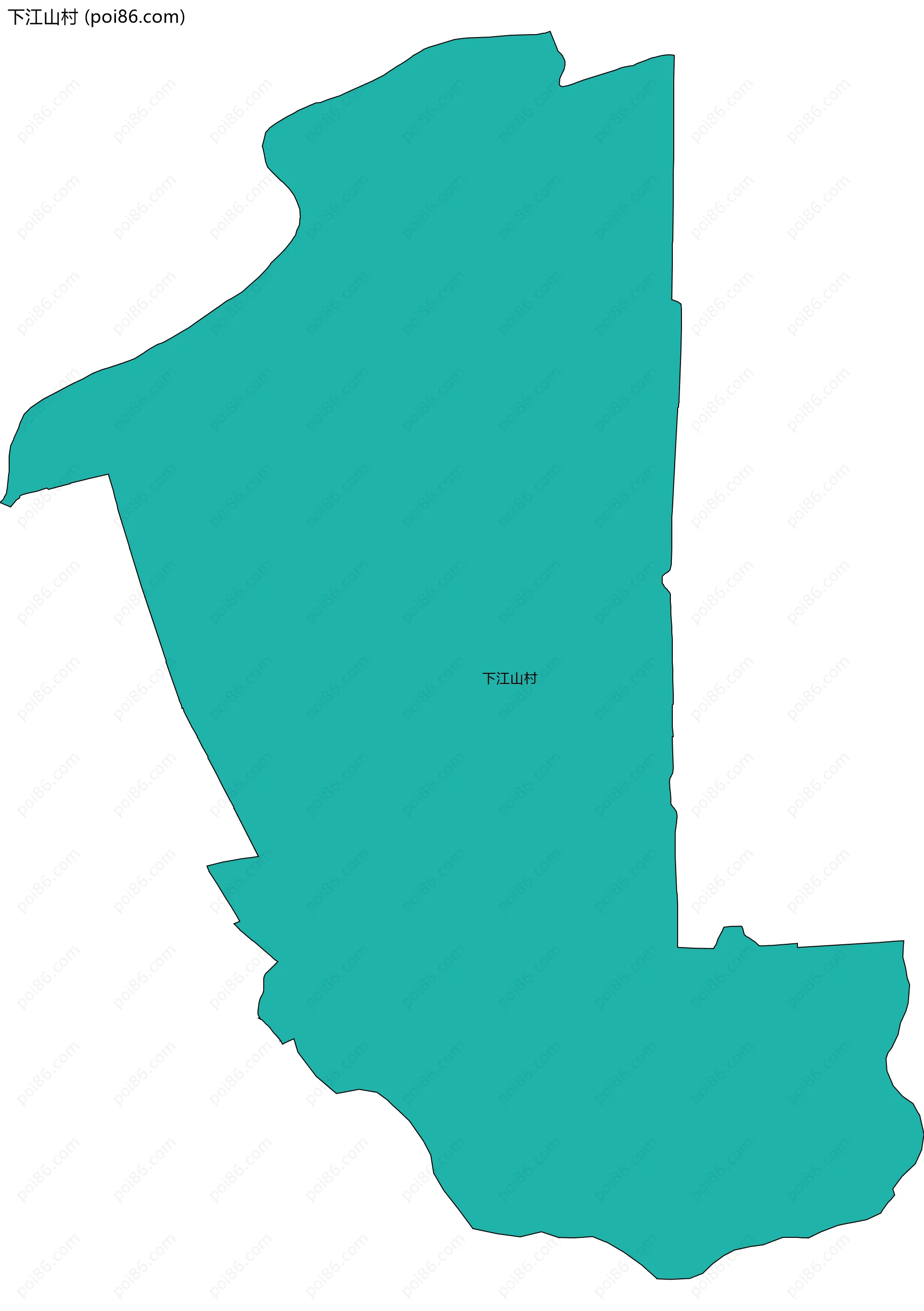 下江山村边界地图