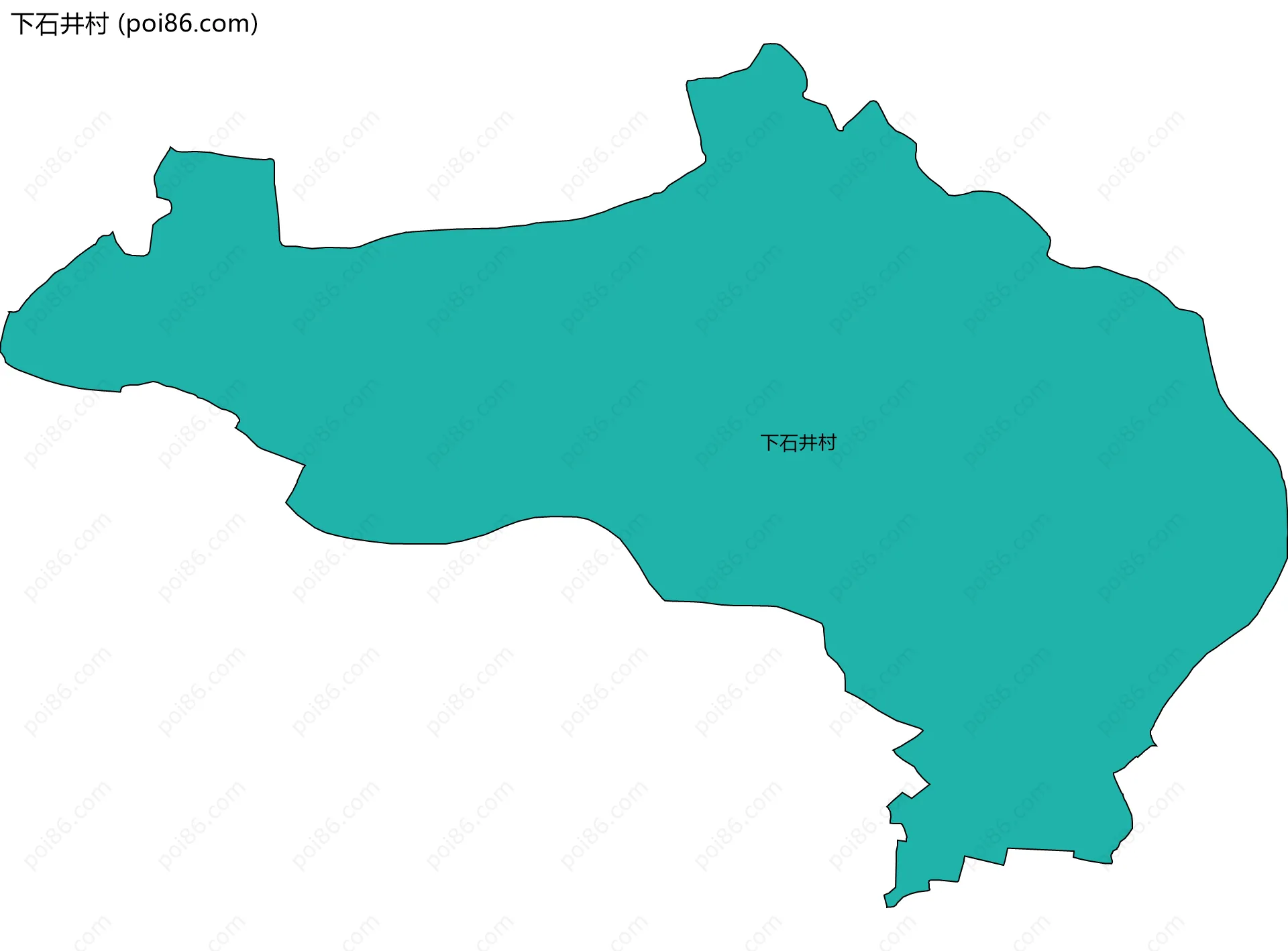 下石井村边界地图
