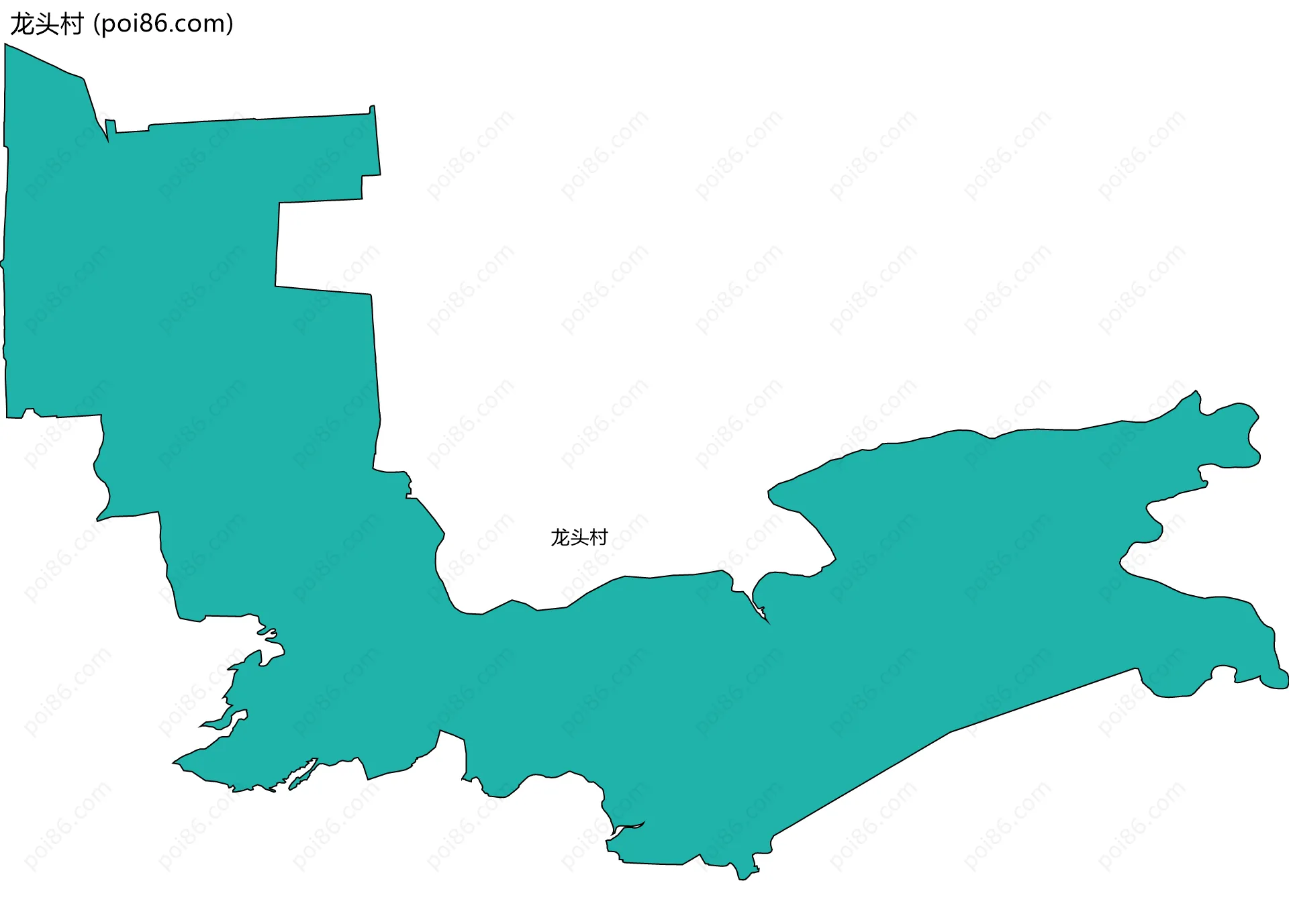 龙头村边界地图
