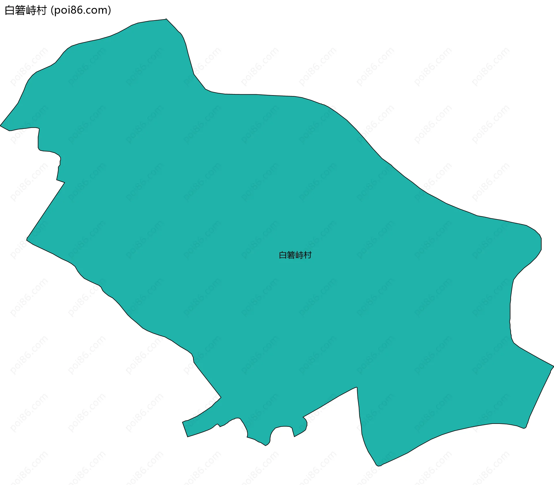 白箬峙村边界地图