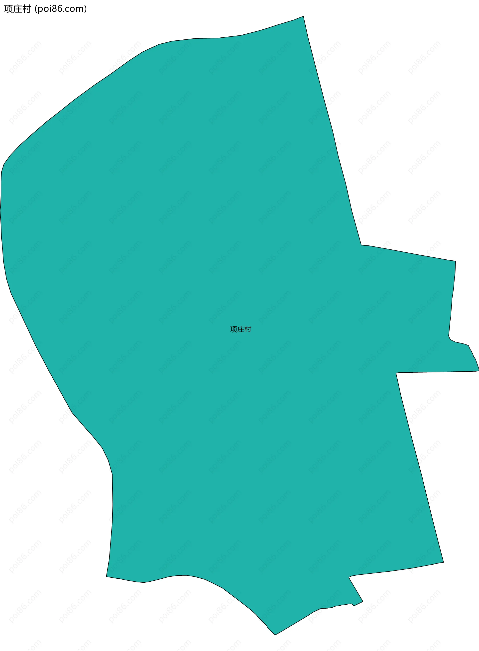 项庄村边界地图