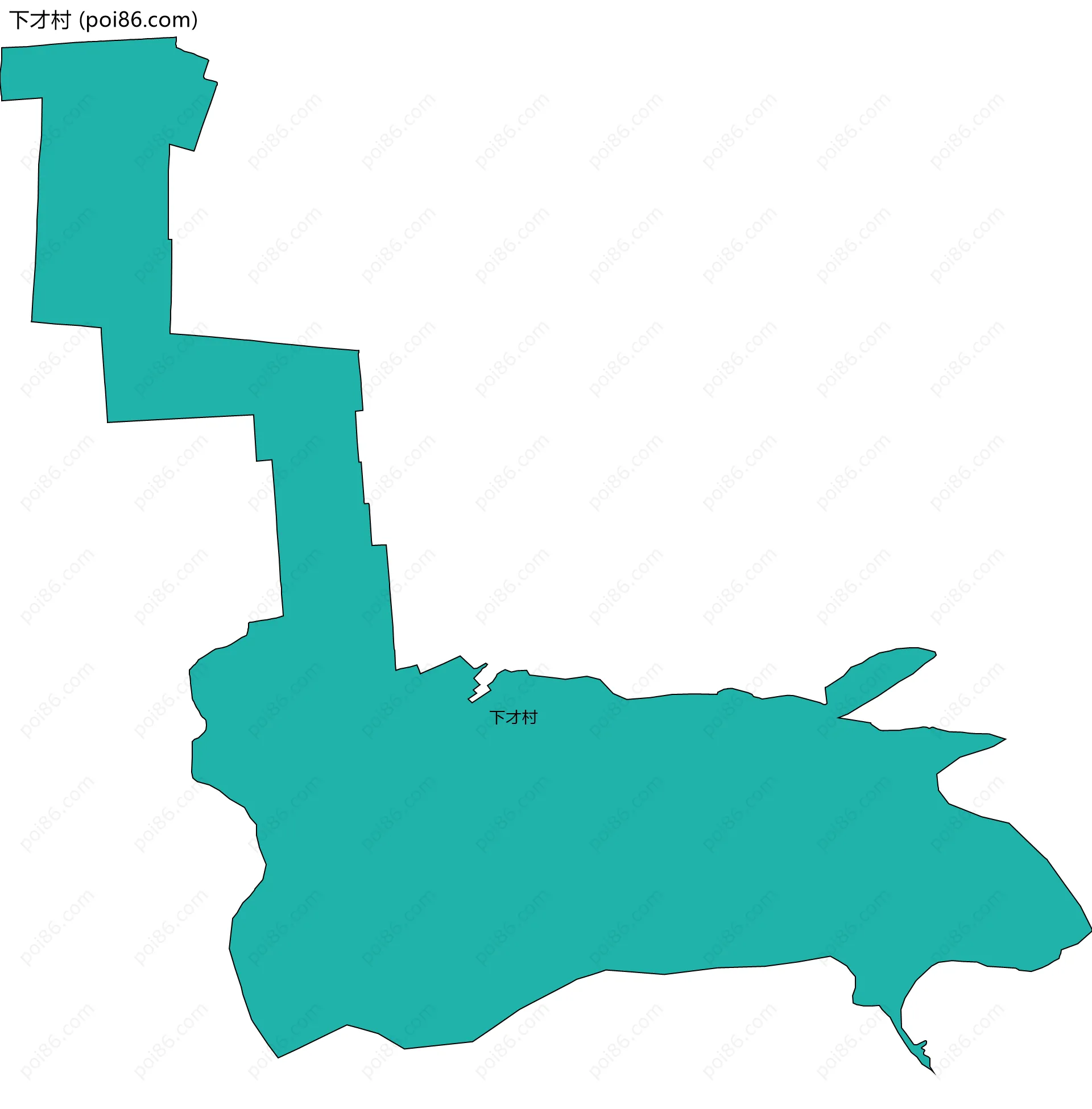 下才村边界地图