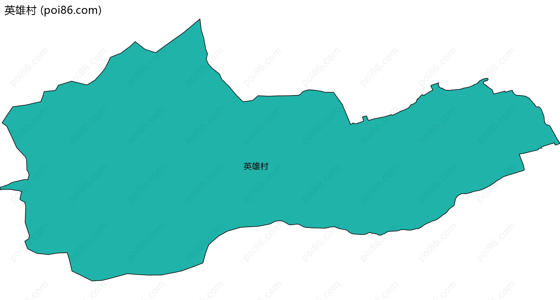 英雄村边界地图