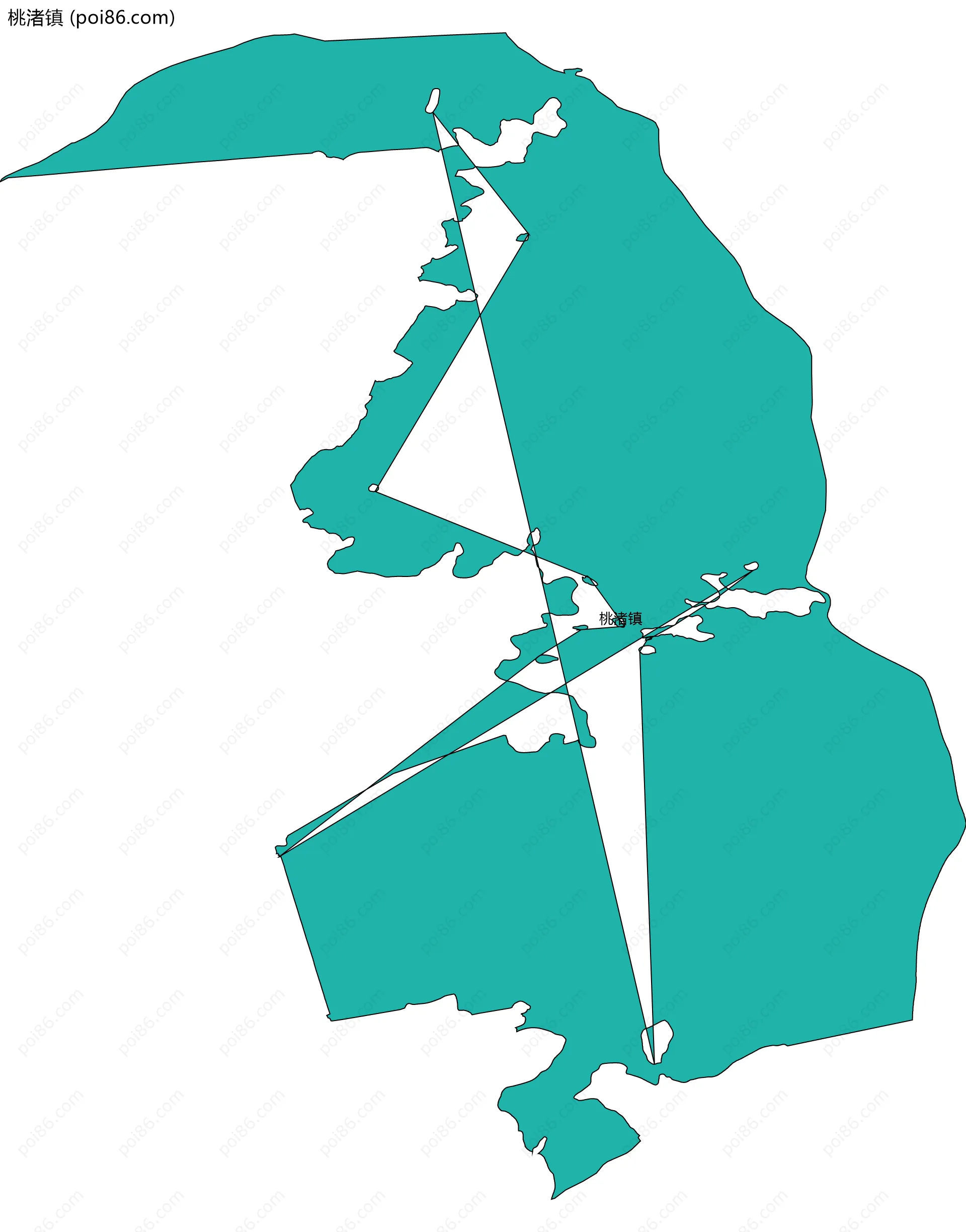 桃渚镇边界地图