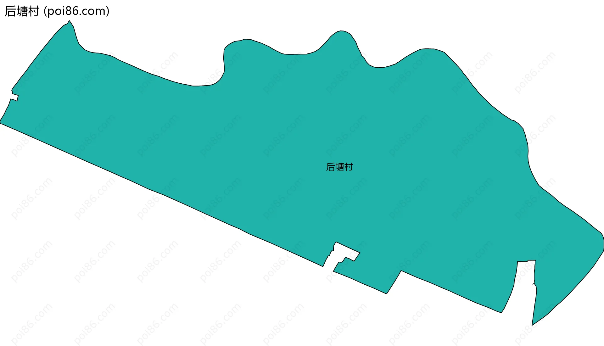 后塘村边界地图