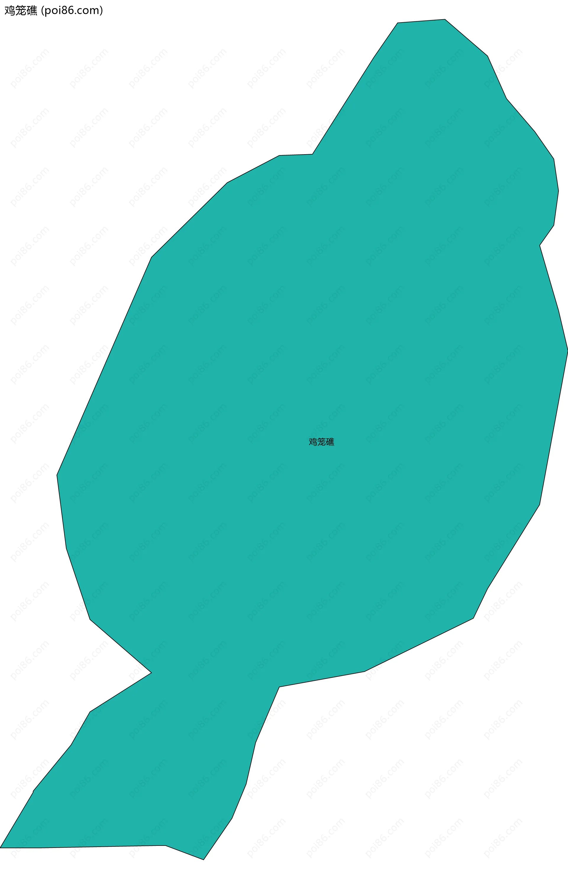 鸡笼礁边界地图