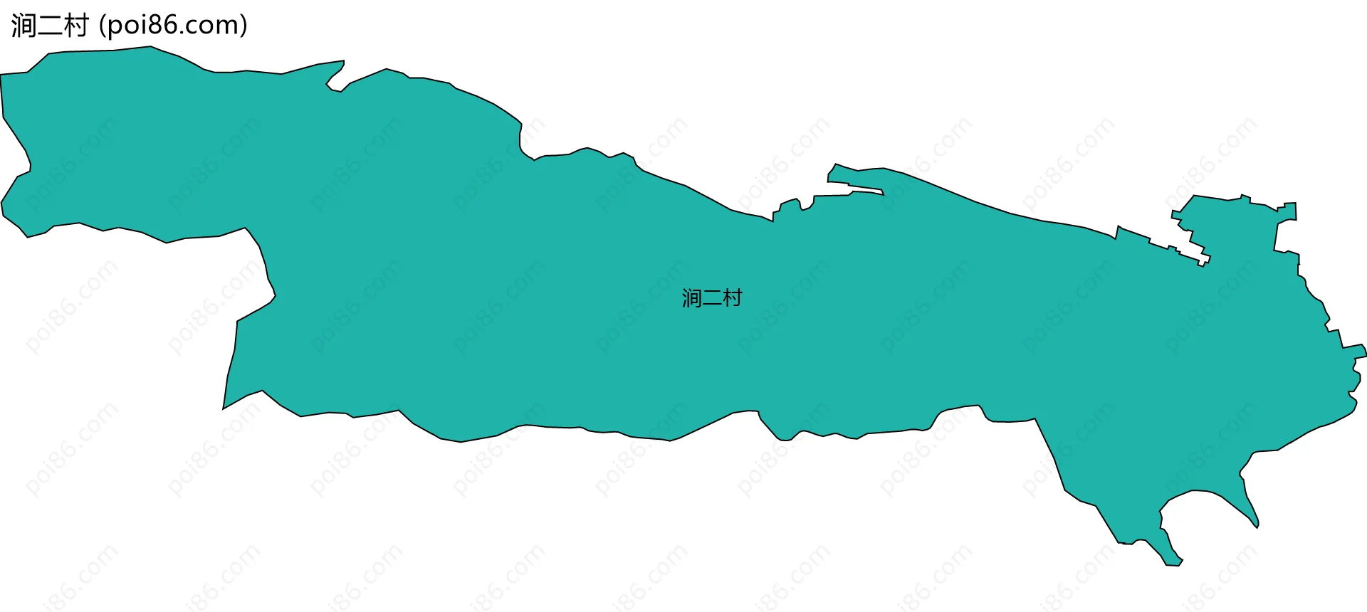 涧二村边界地图