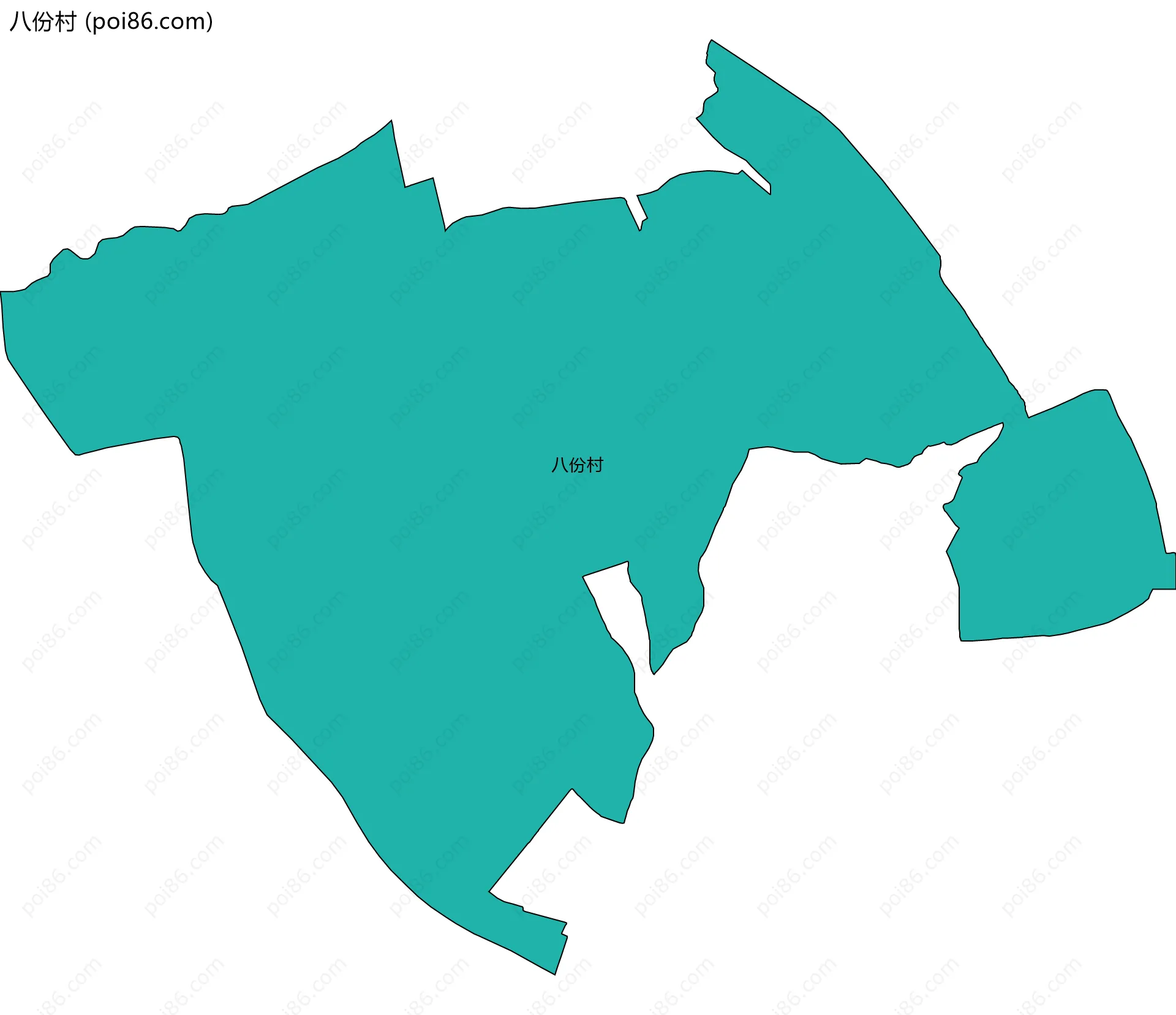 八份村边界地图