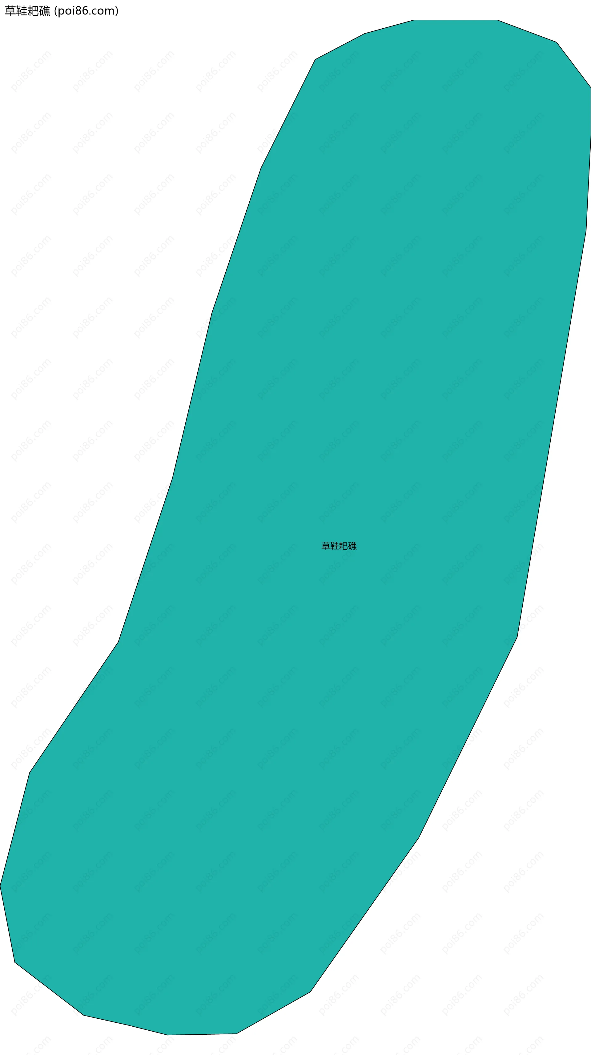 草鞋耙礁边界地图