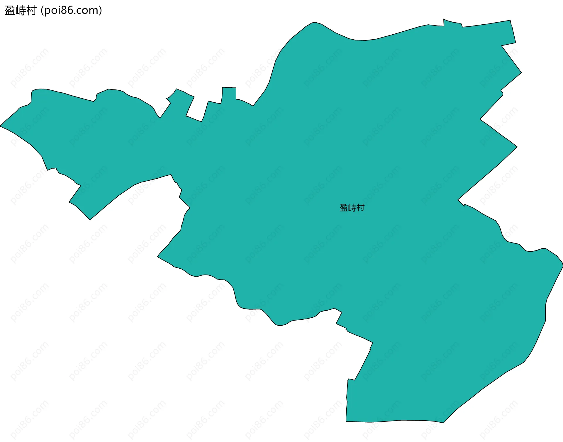 盈峙村边界地图