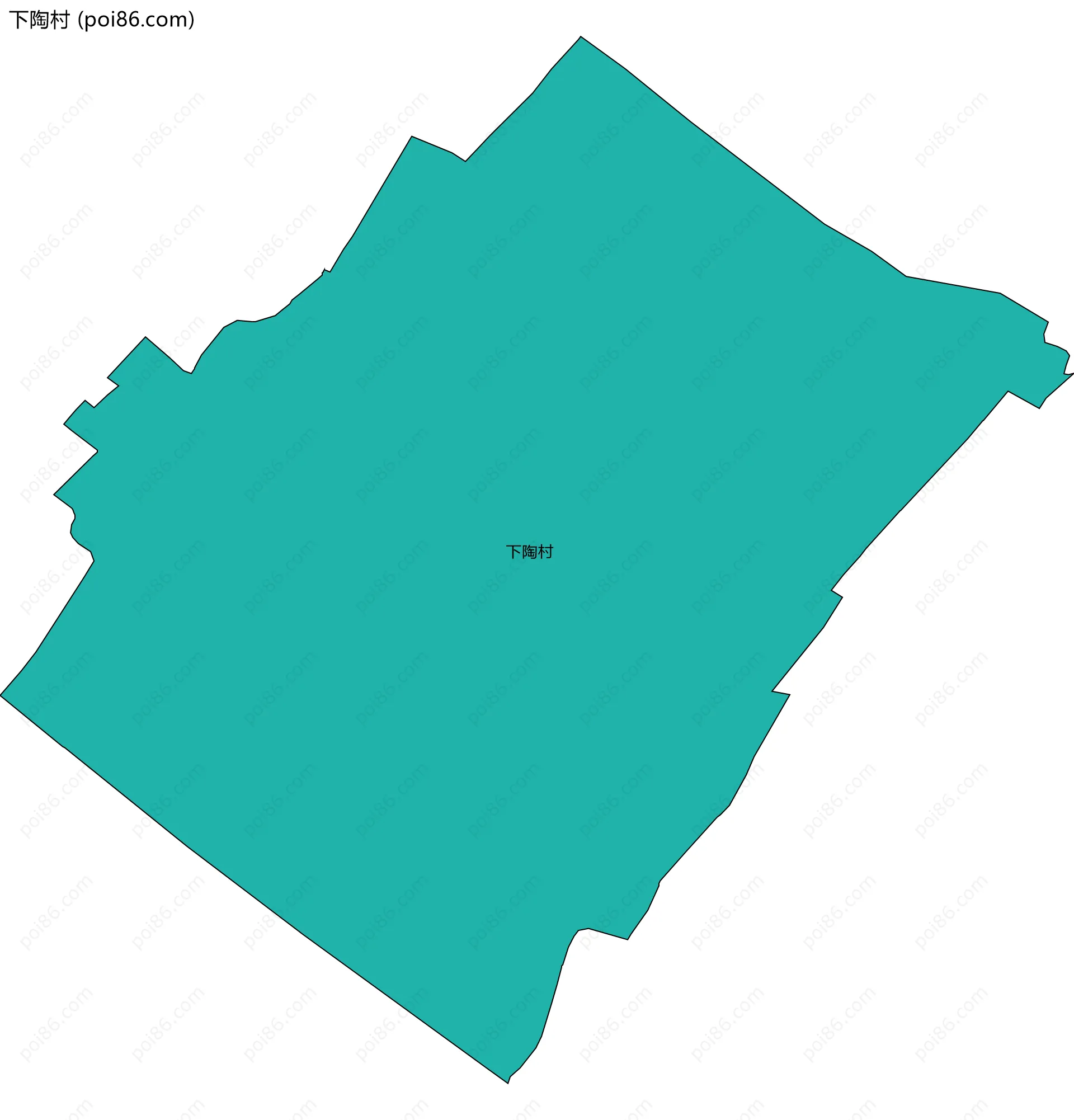 下陶村边界地图