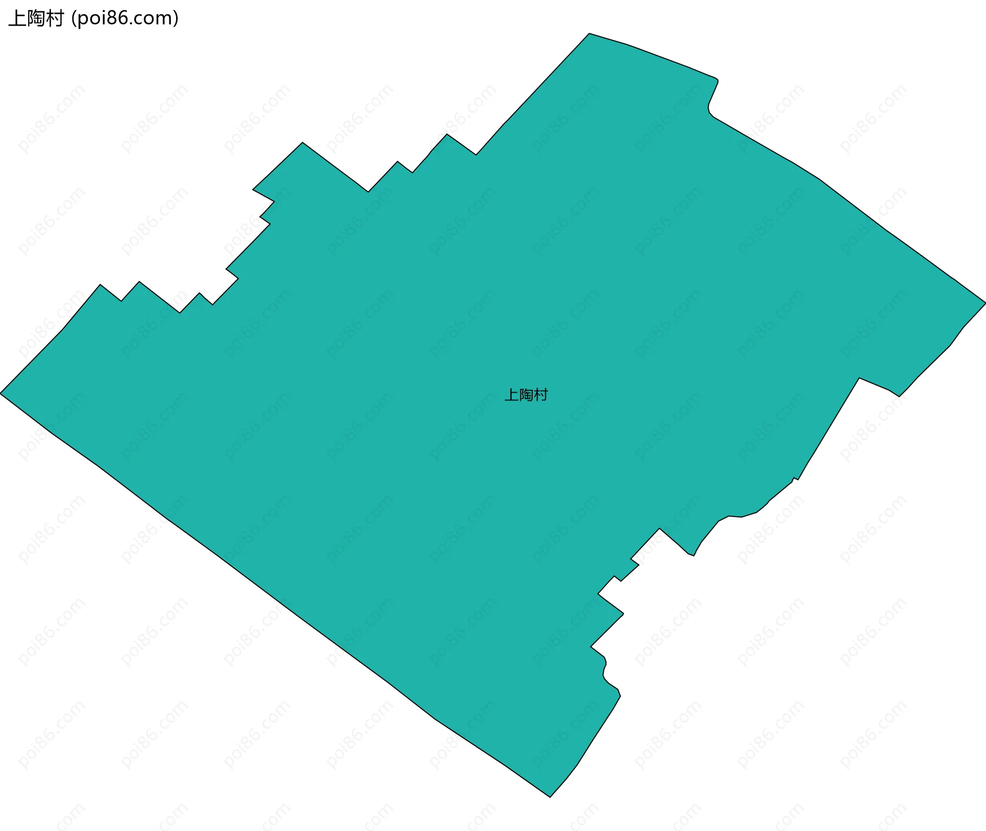 上陶村边界地图