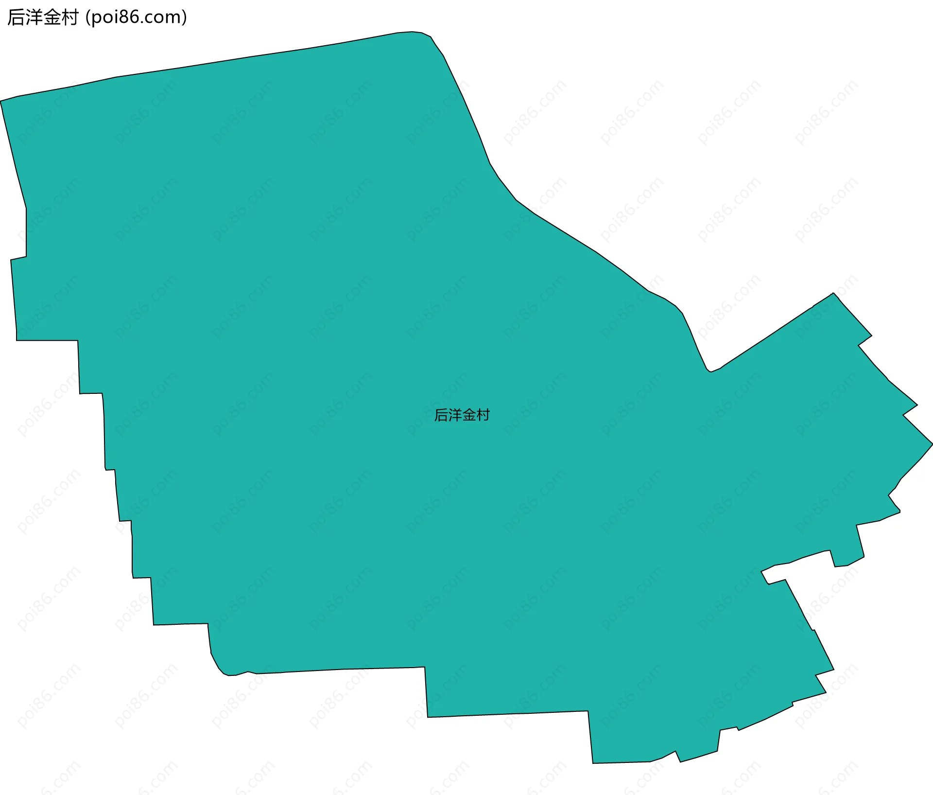 后洋金村边界地图