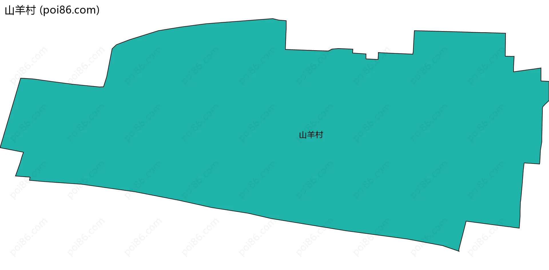 山羊村边界地图