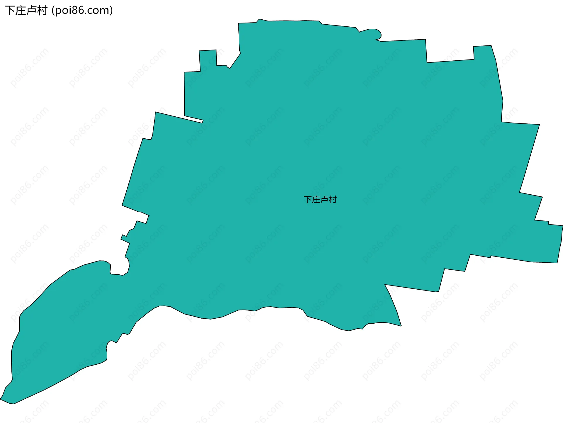 下庄卢村边界地图