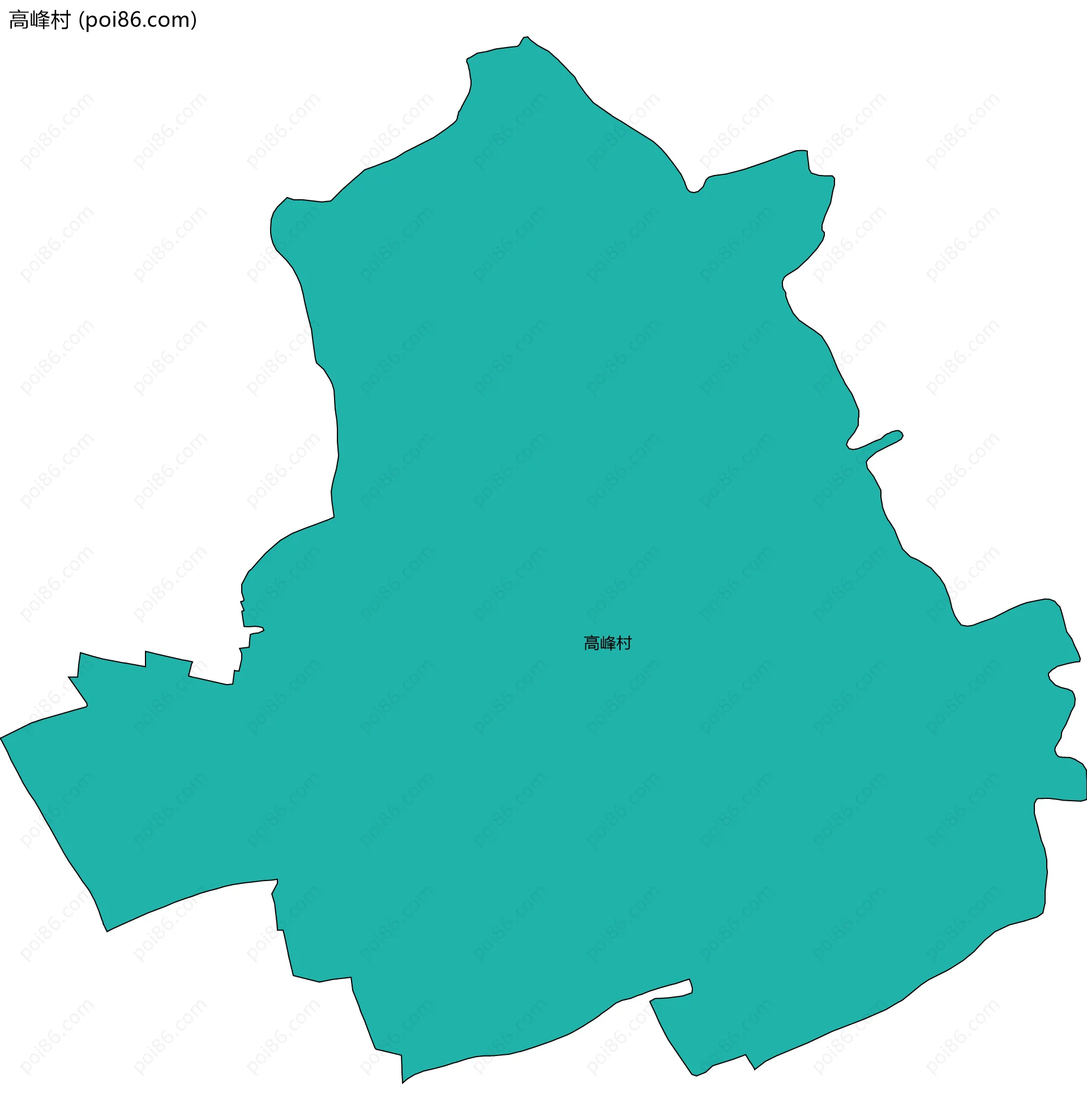 高峰村边界地图