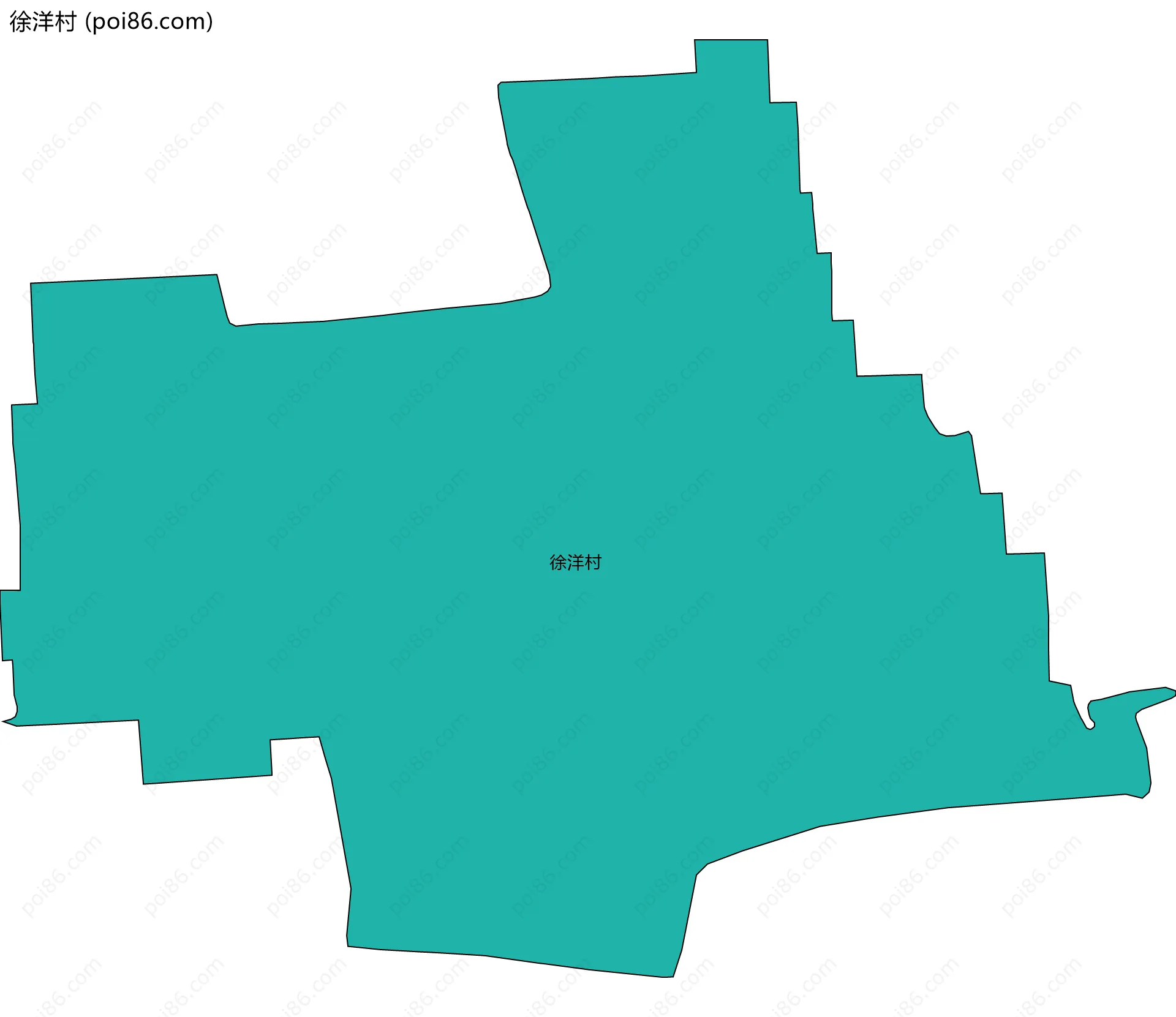 徐洋村边界地图