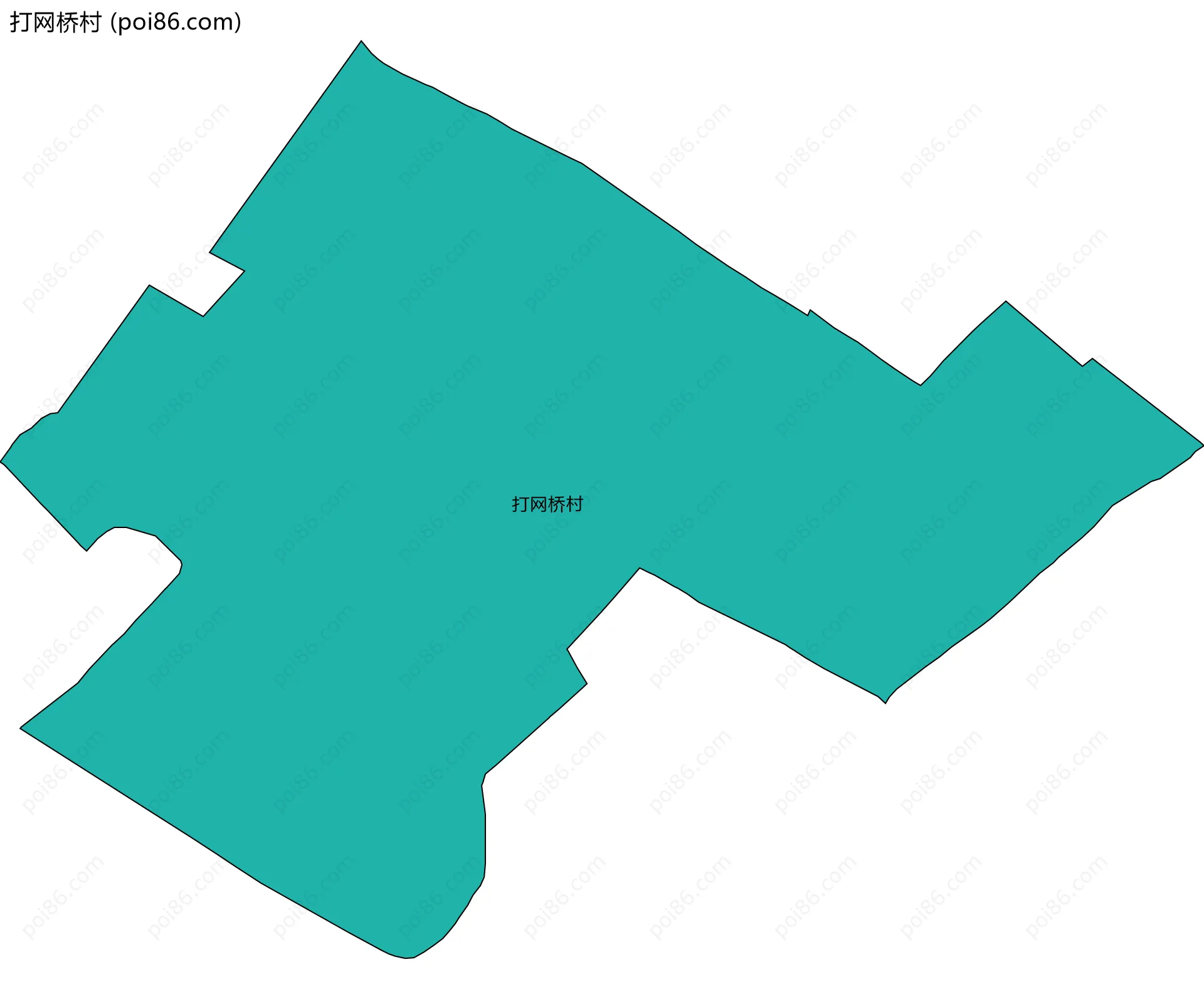 打网桥村边界地图