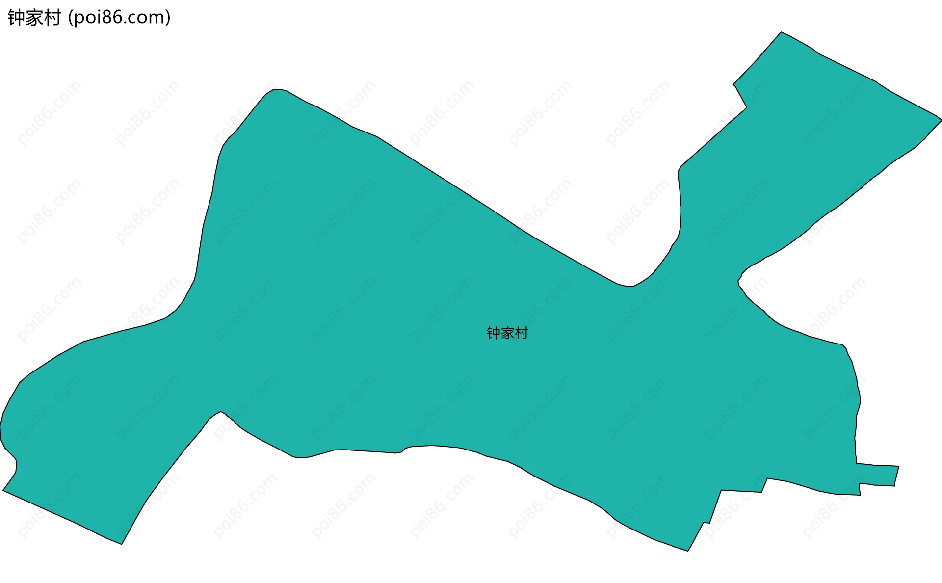 钟家村边界地图