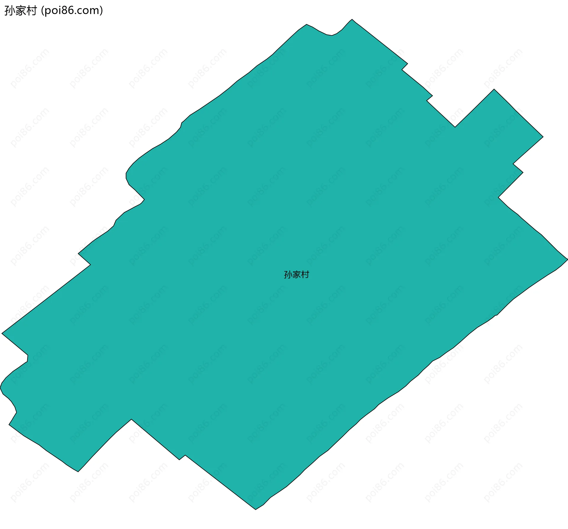 孙家村边界地图