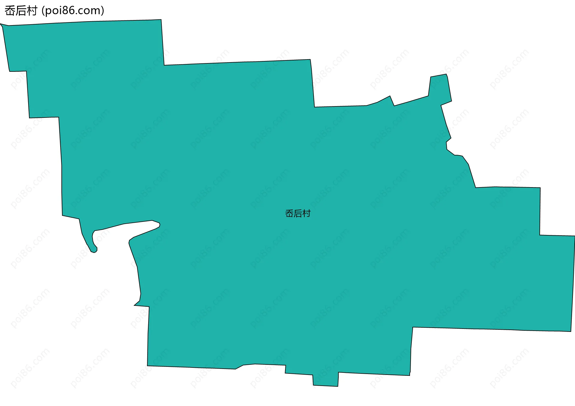 岙后村边界地图
