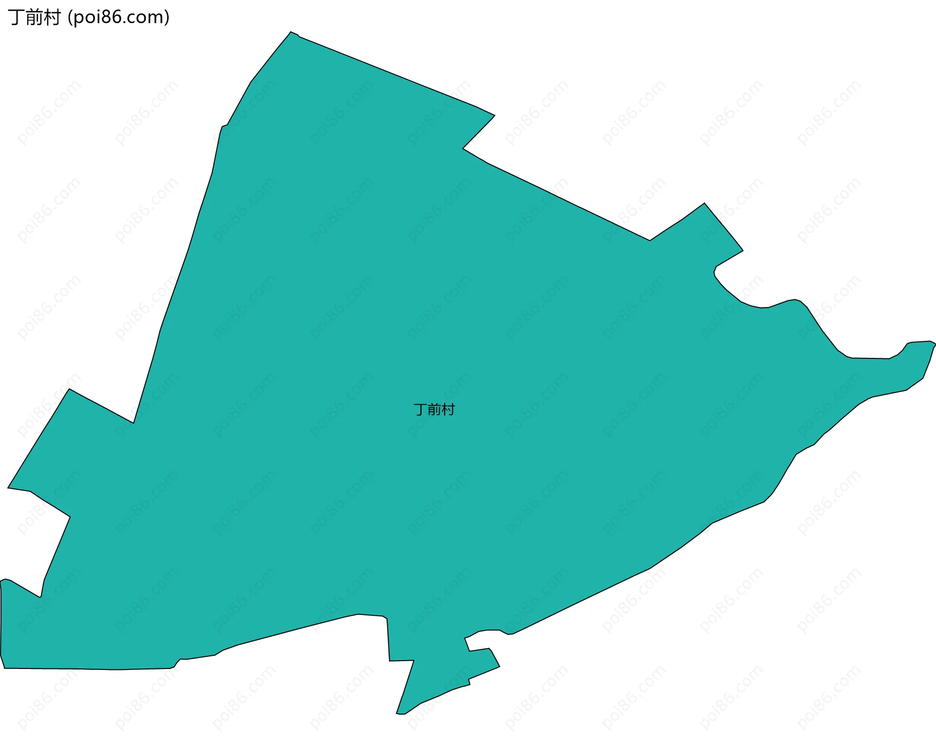 丁前村边界地图