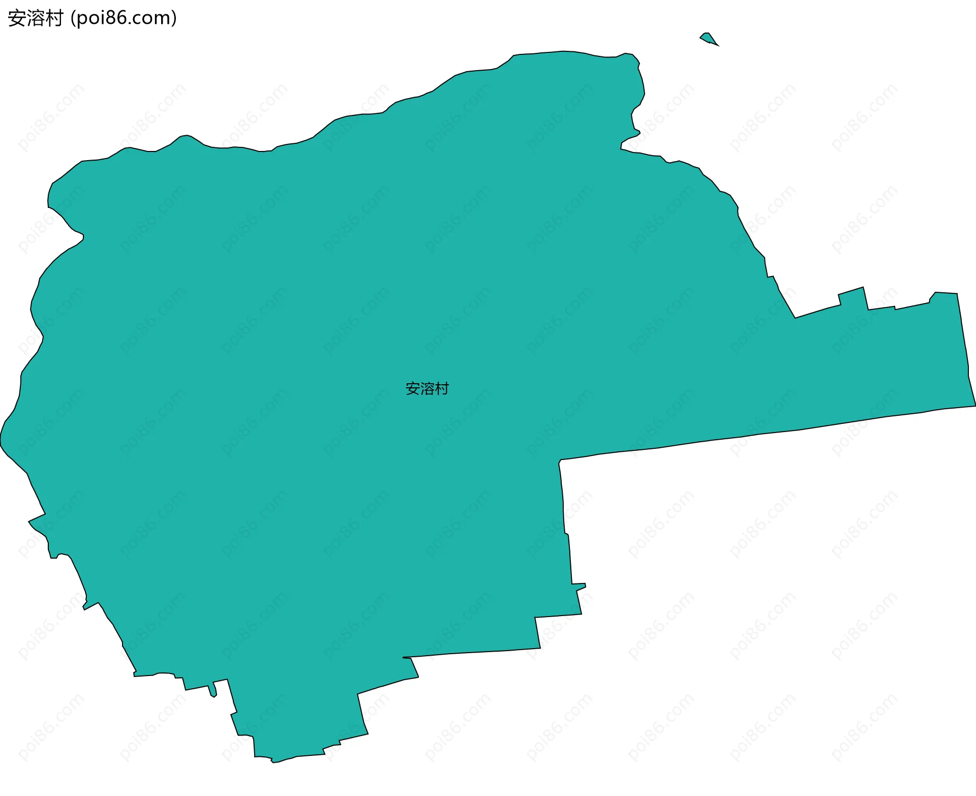 安溶村边界地图