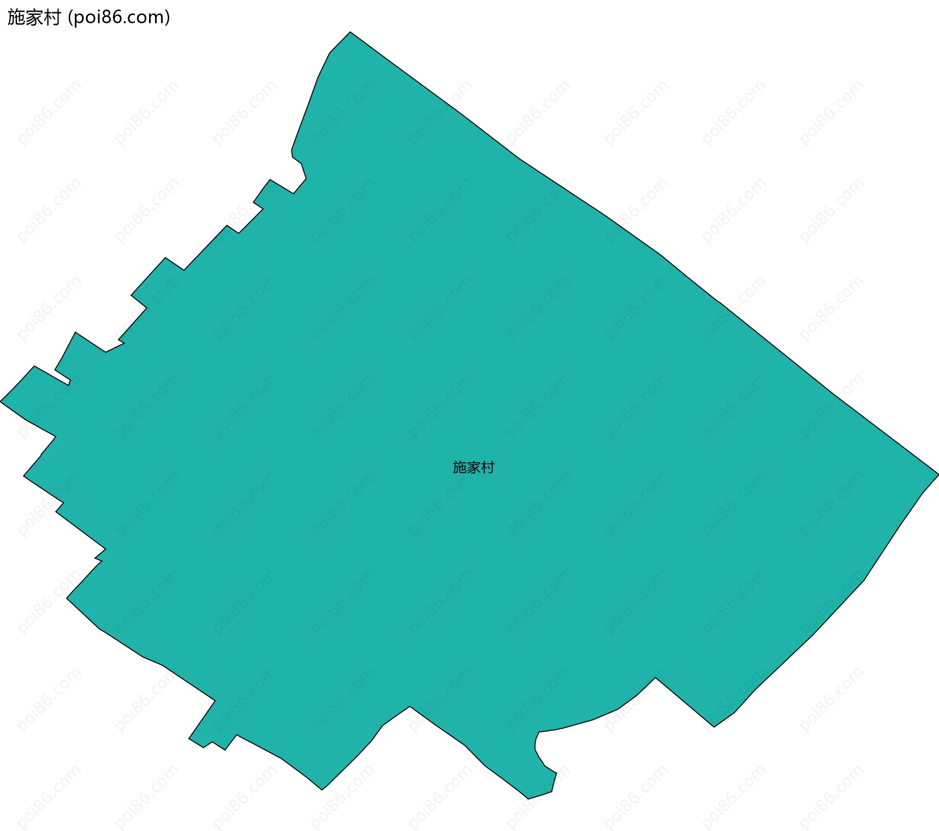 施家村边界地图