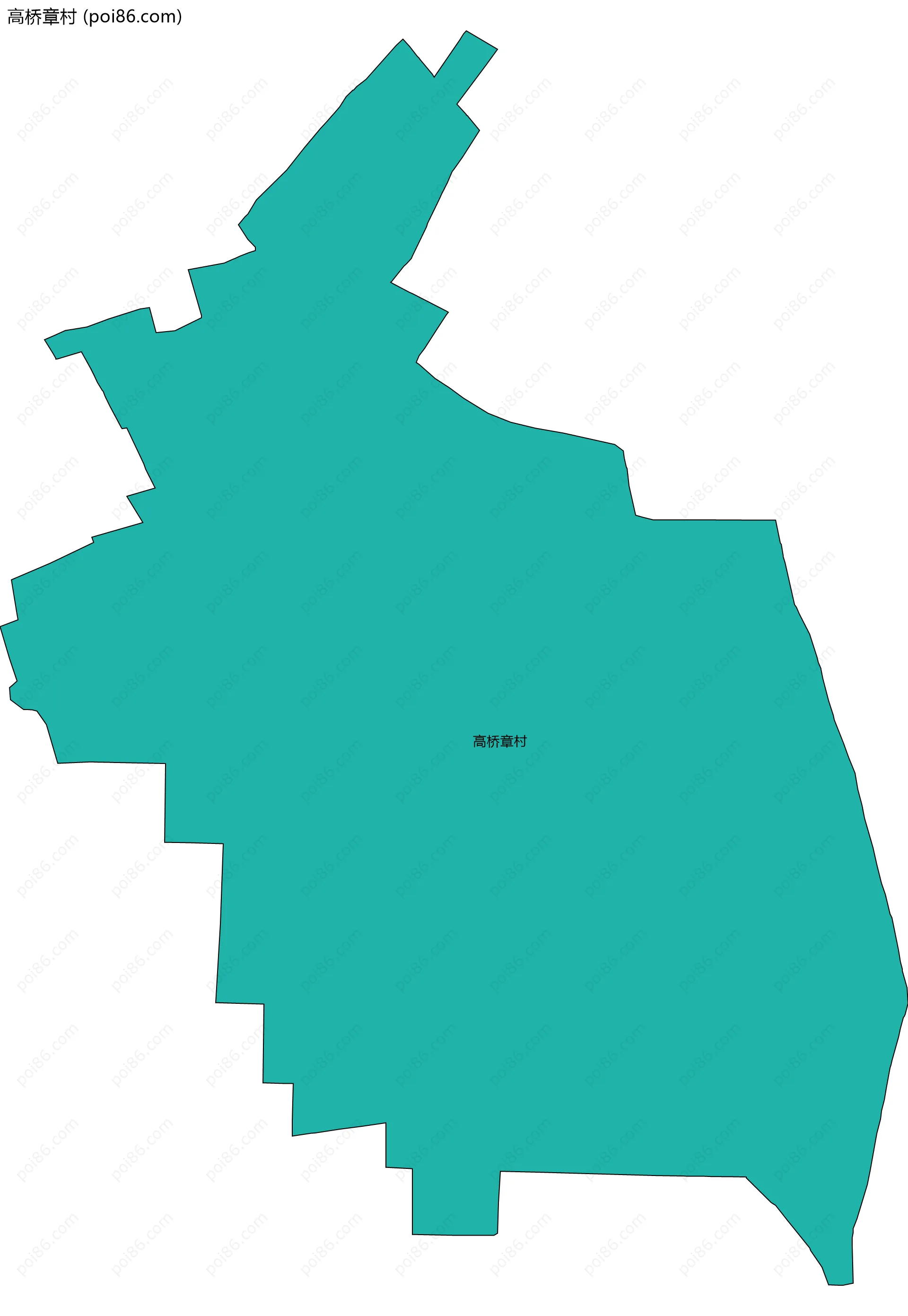 高桥章村边界地图