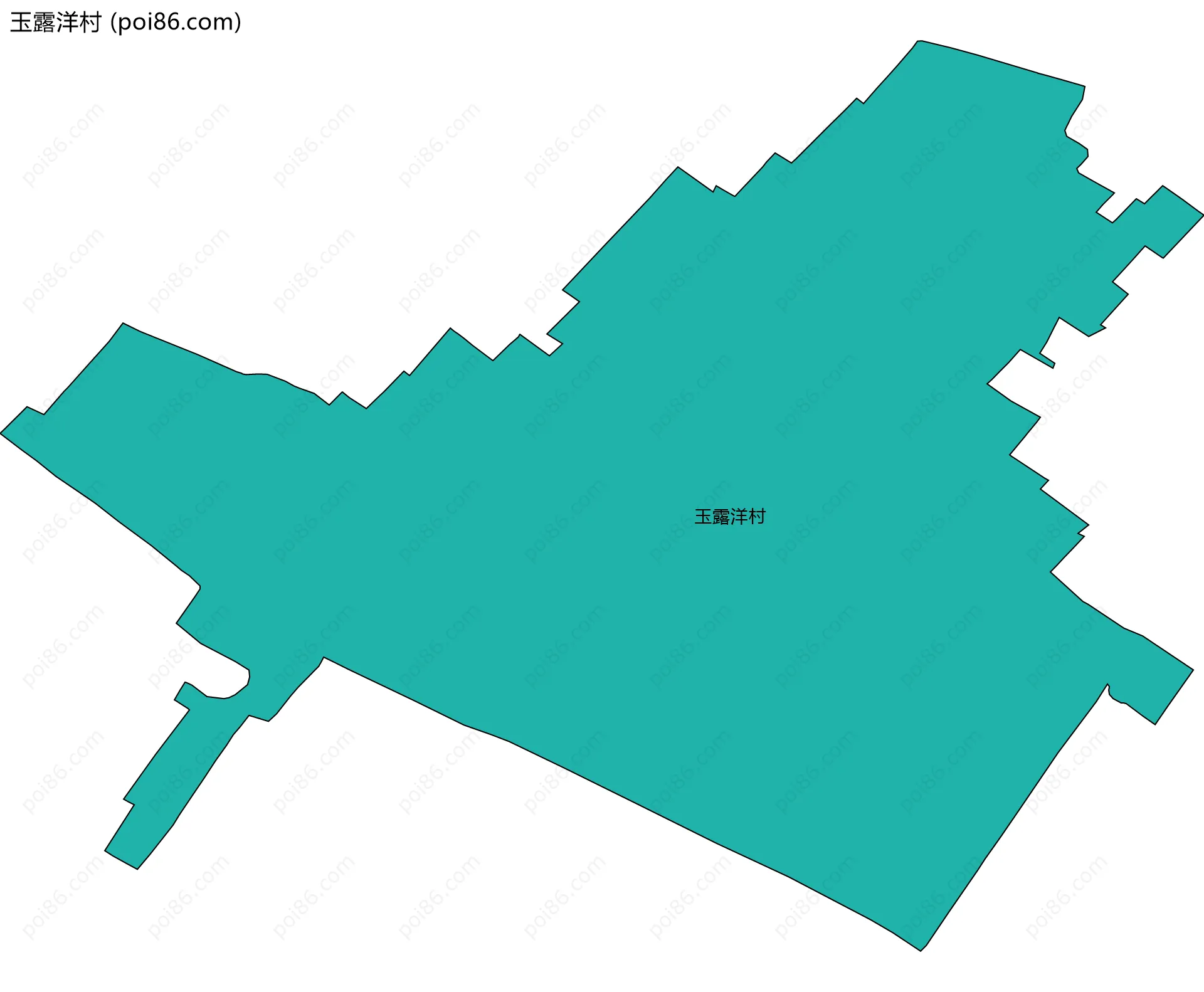 玉露洋村边界地图