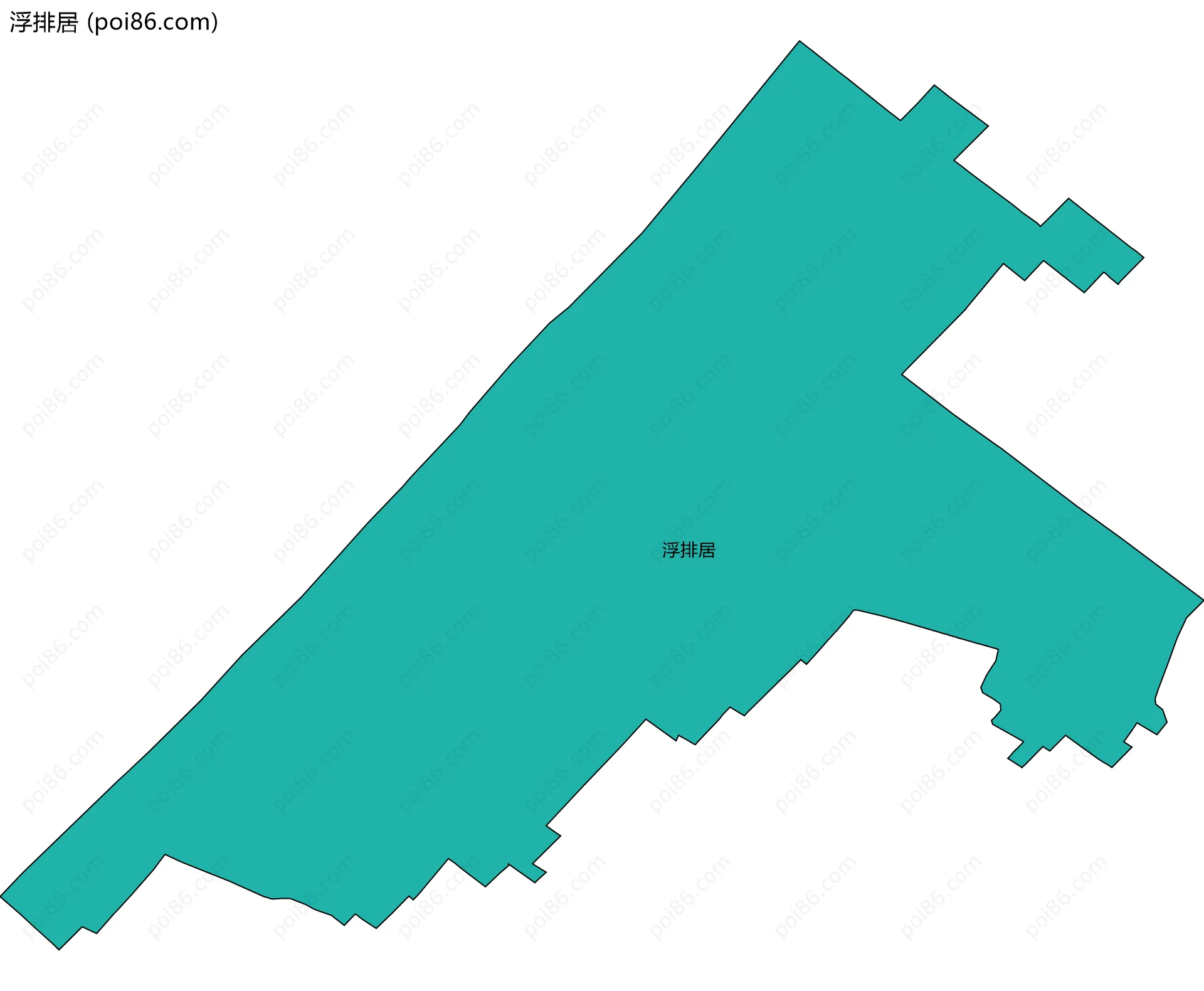 浮排居边界地图