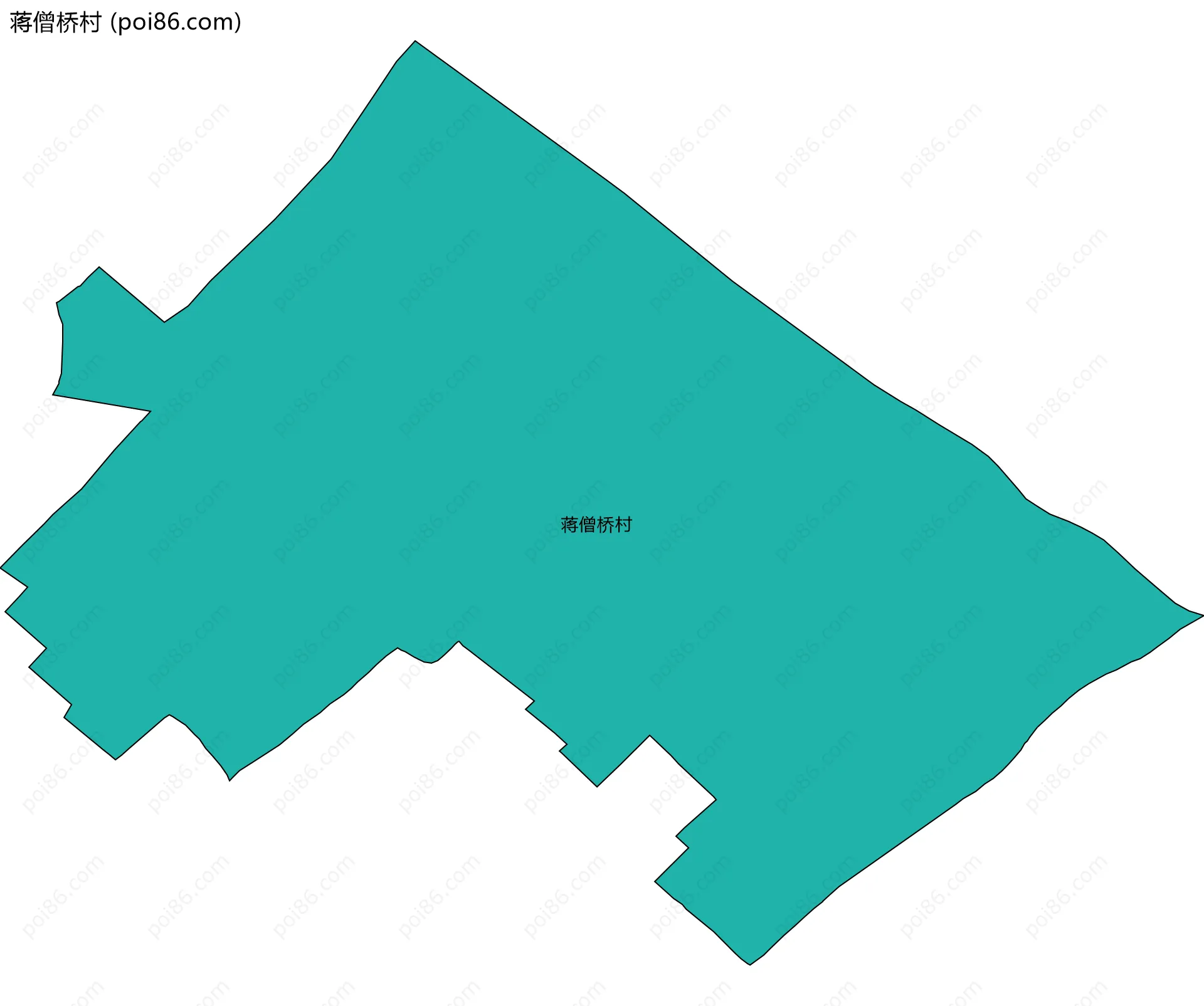 蒋僧桥村边界地图