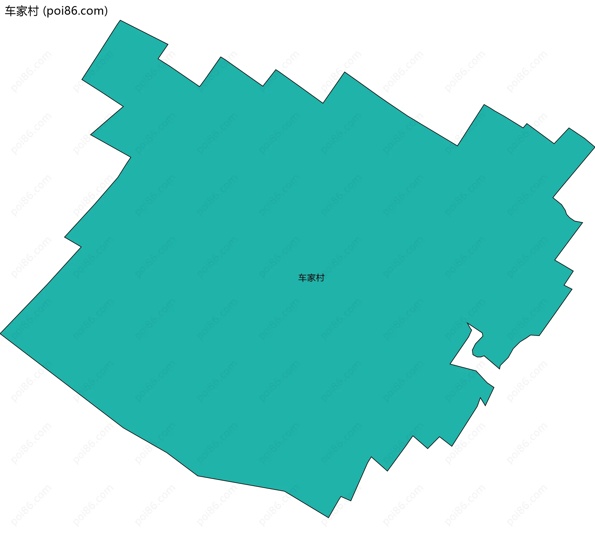 车家村边界地图