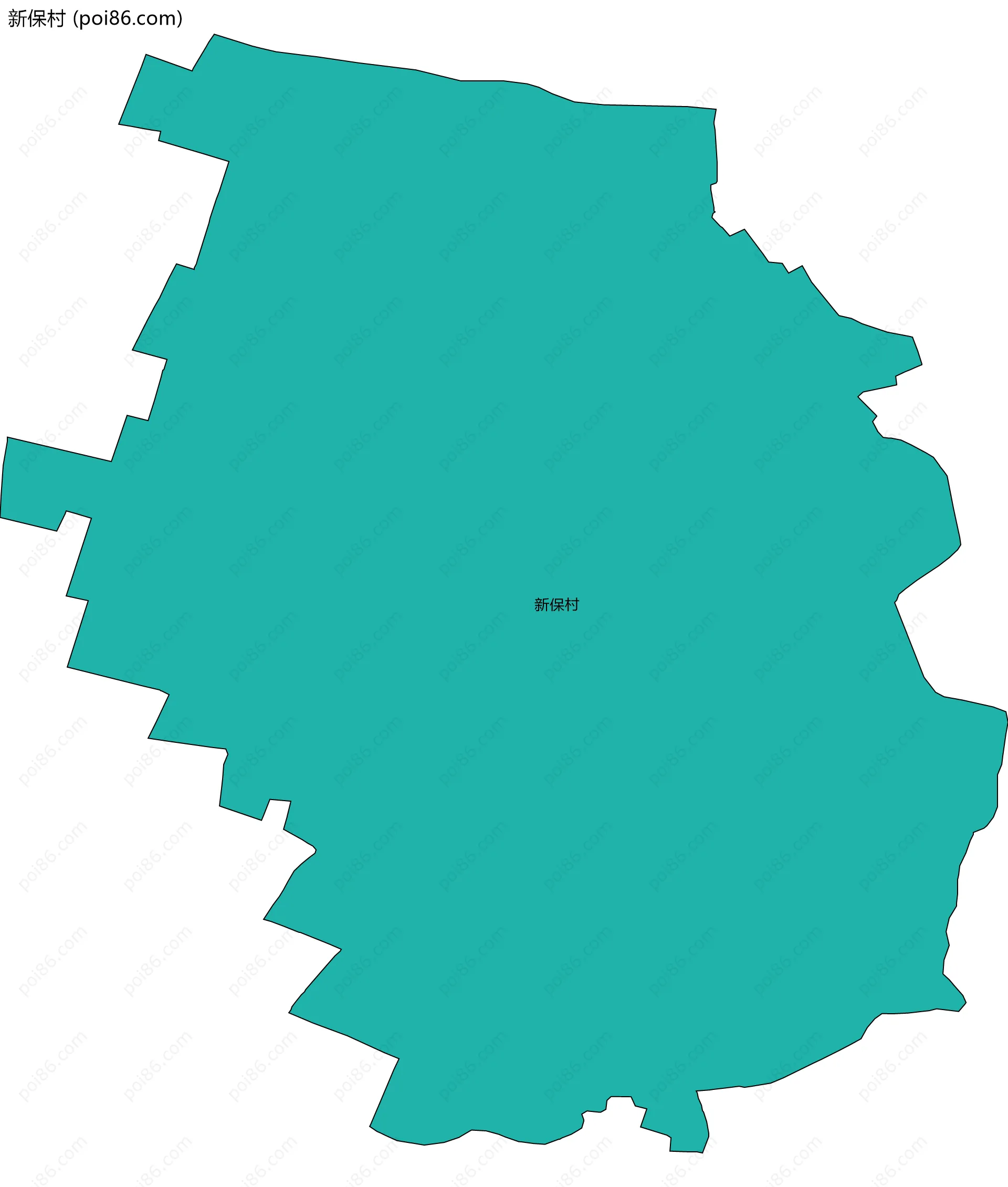 新保村边界地图