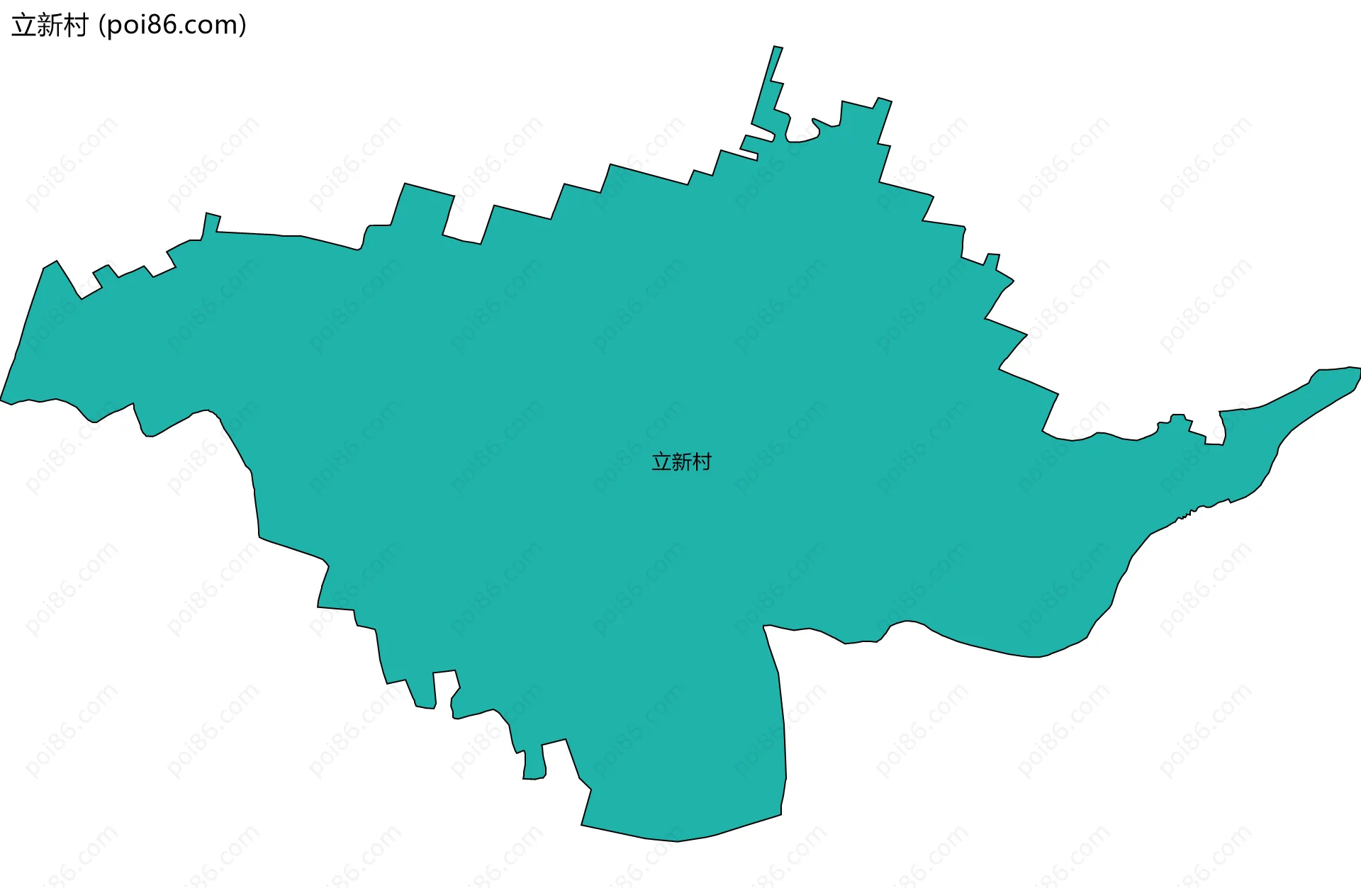 立新村边界地图