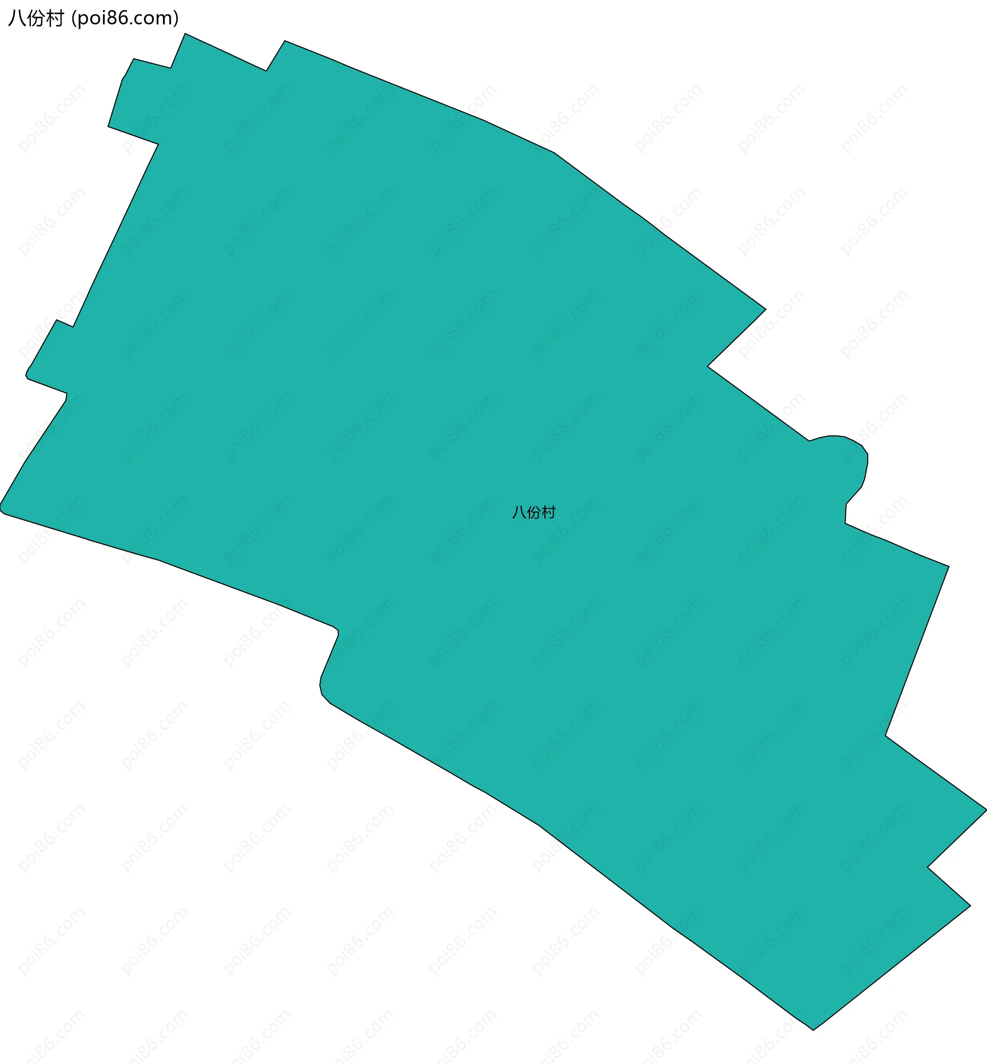 八份村边界地图