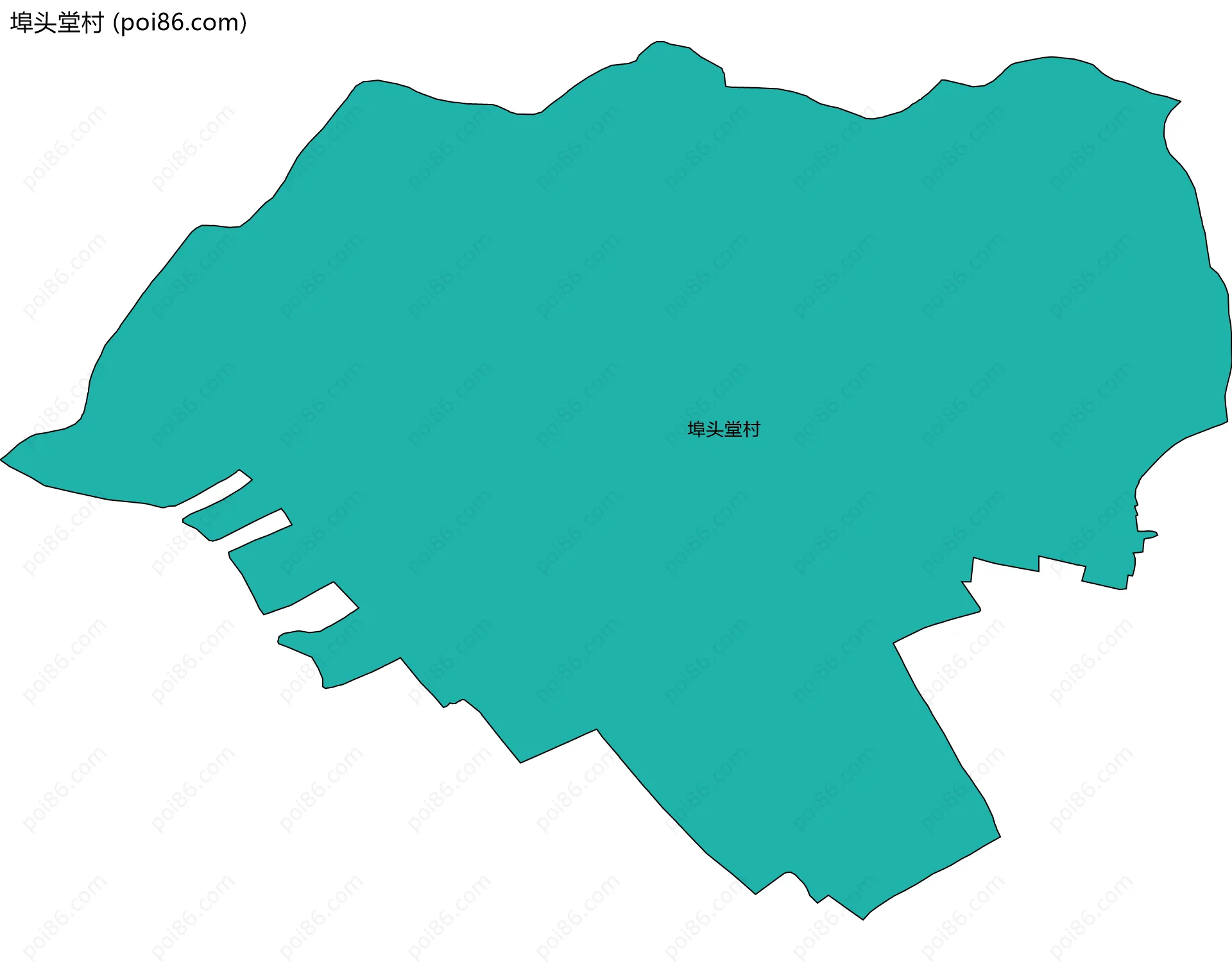 埠头堂村边界地图