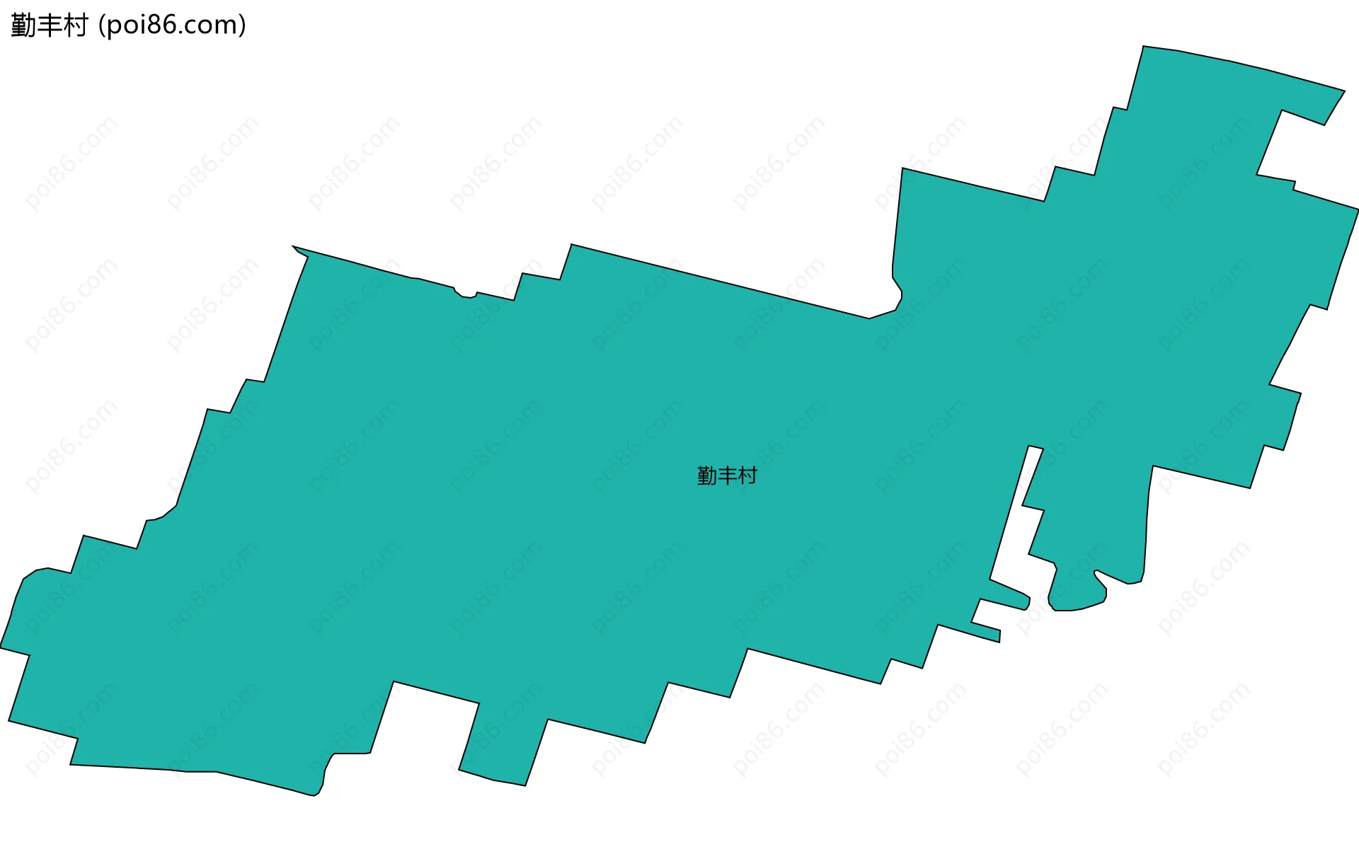 勤丰村边界地图