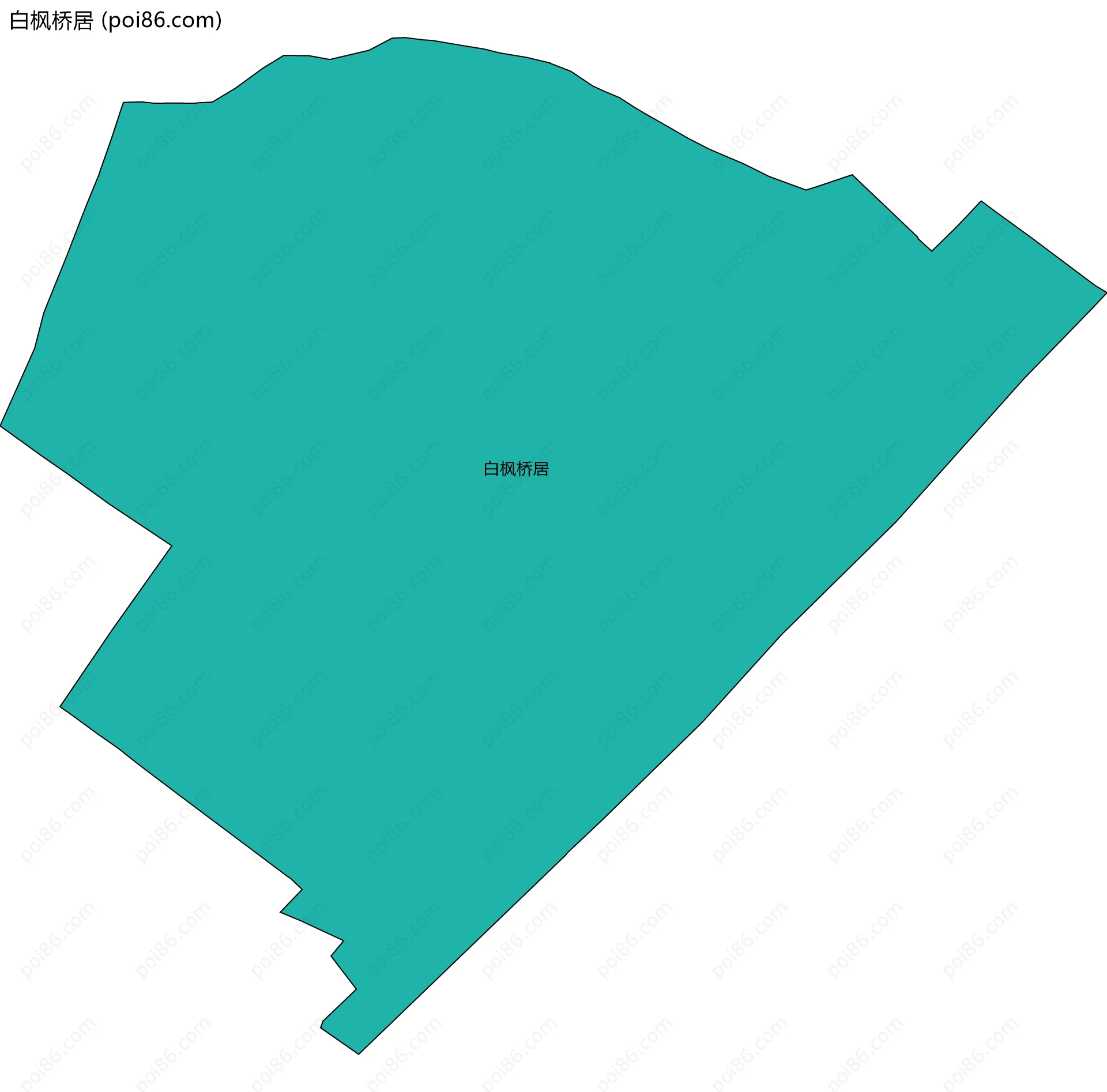 白枫桥居边界地图