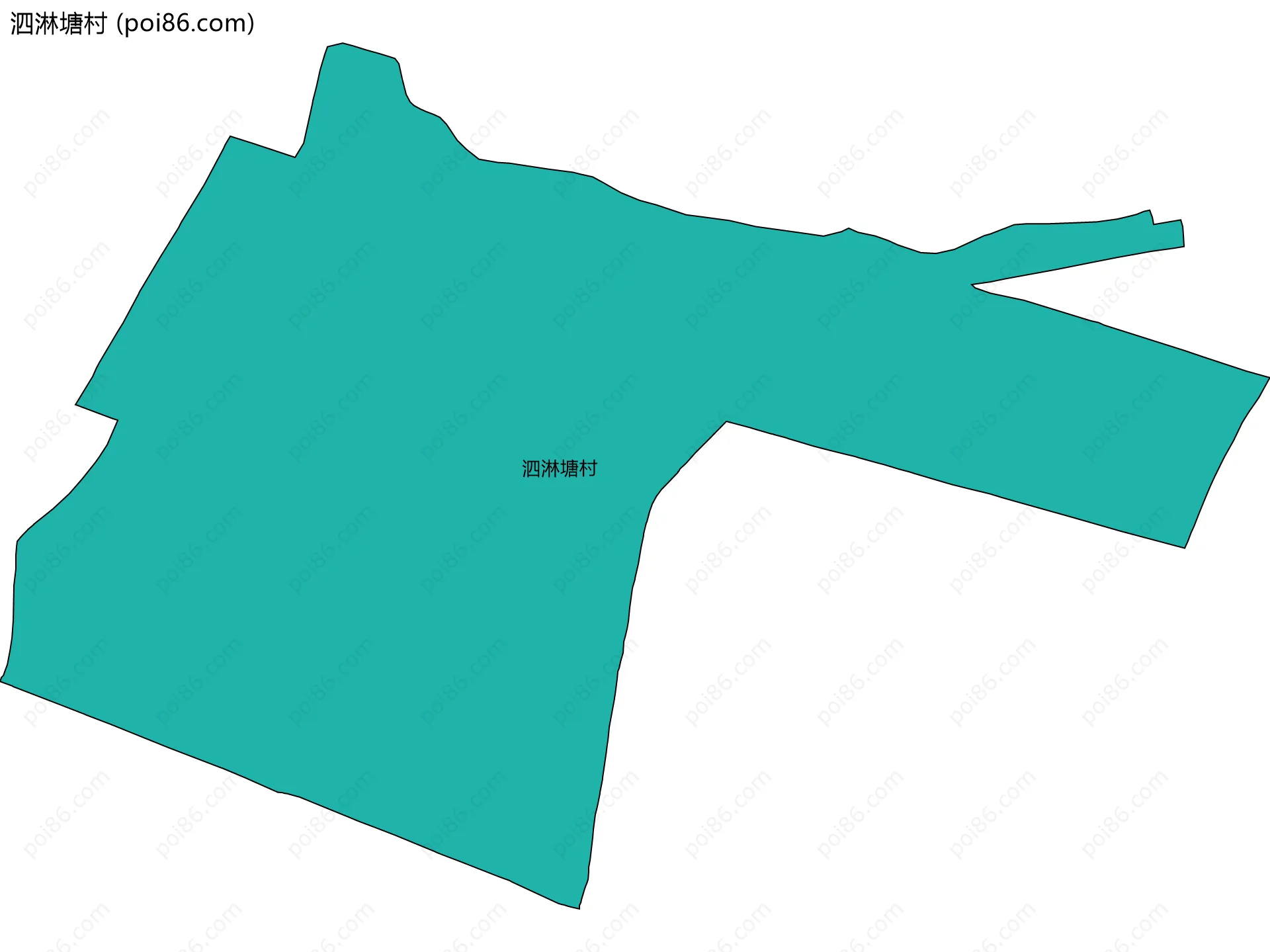泗淋塘村边界地图
