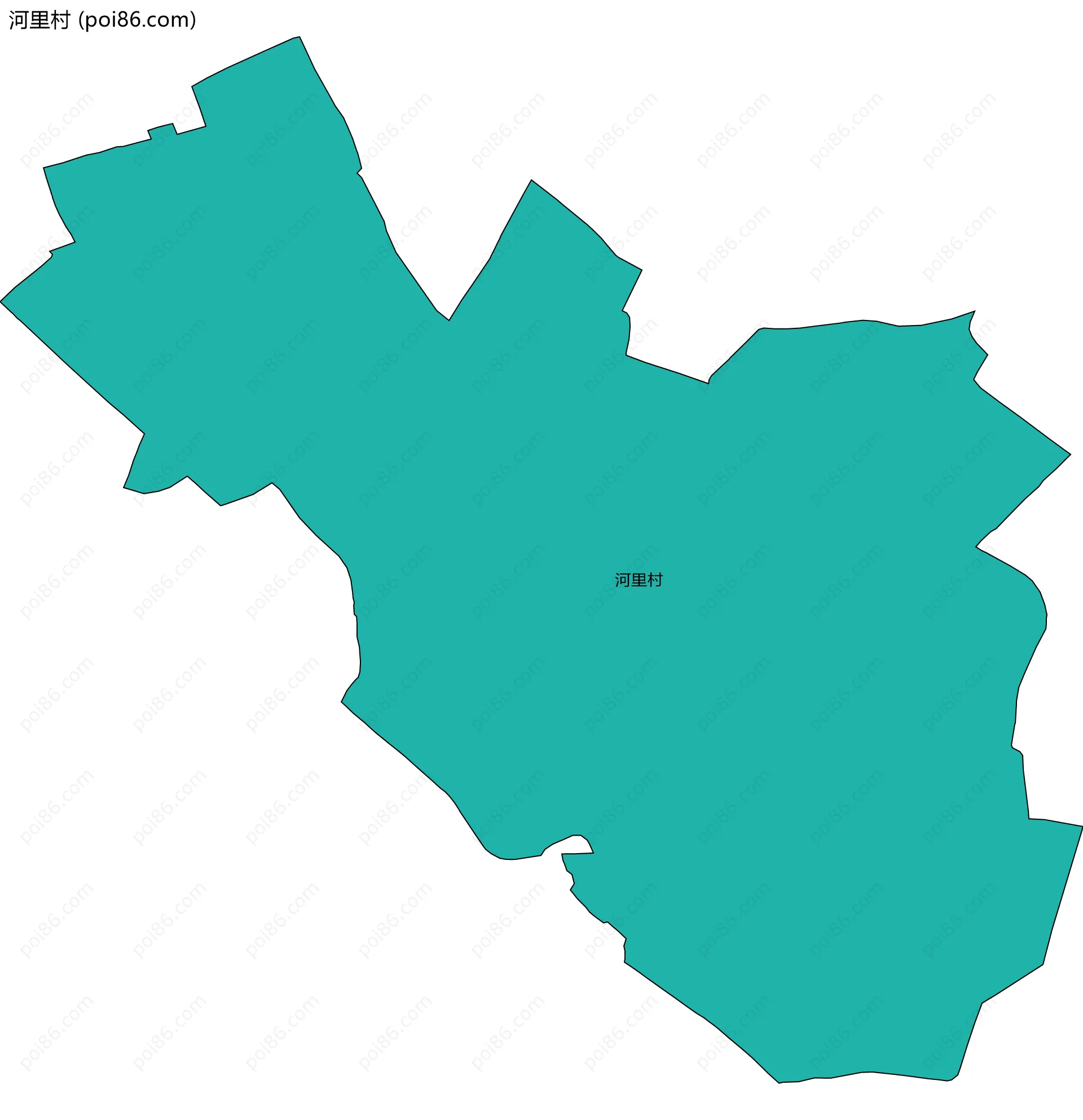 河里村边界地图