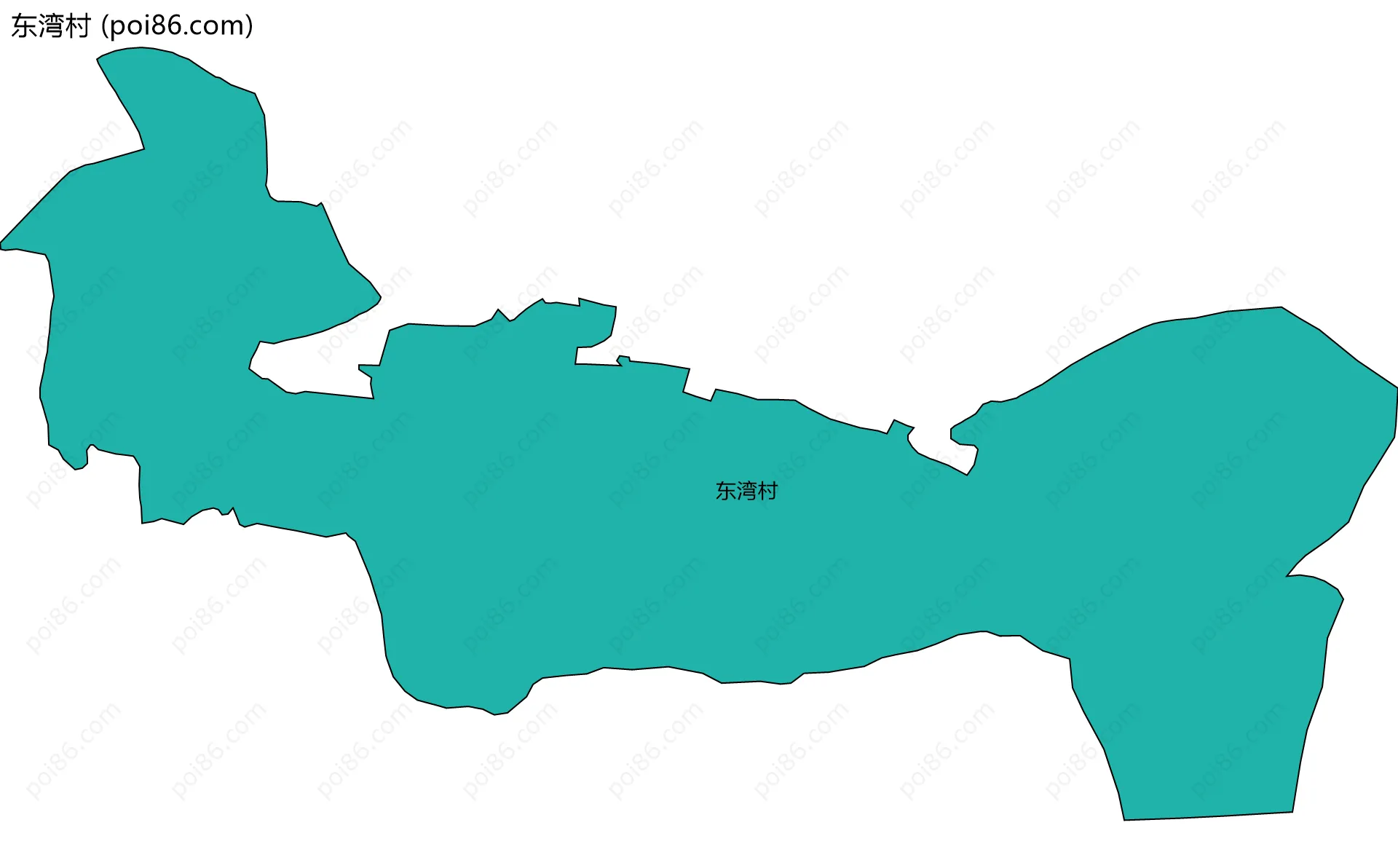 东湾村边界地图