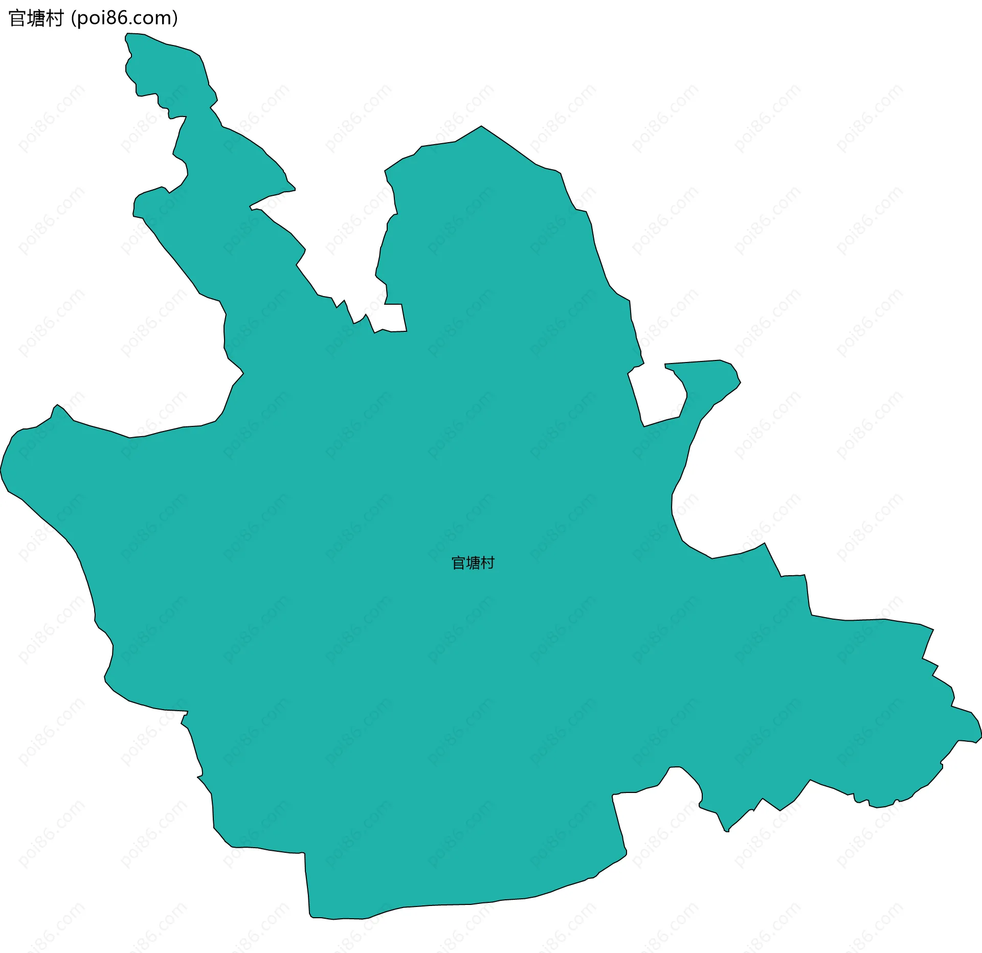 官塘村边界地图