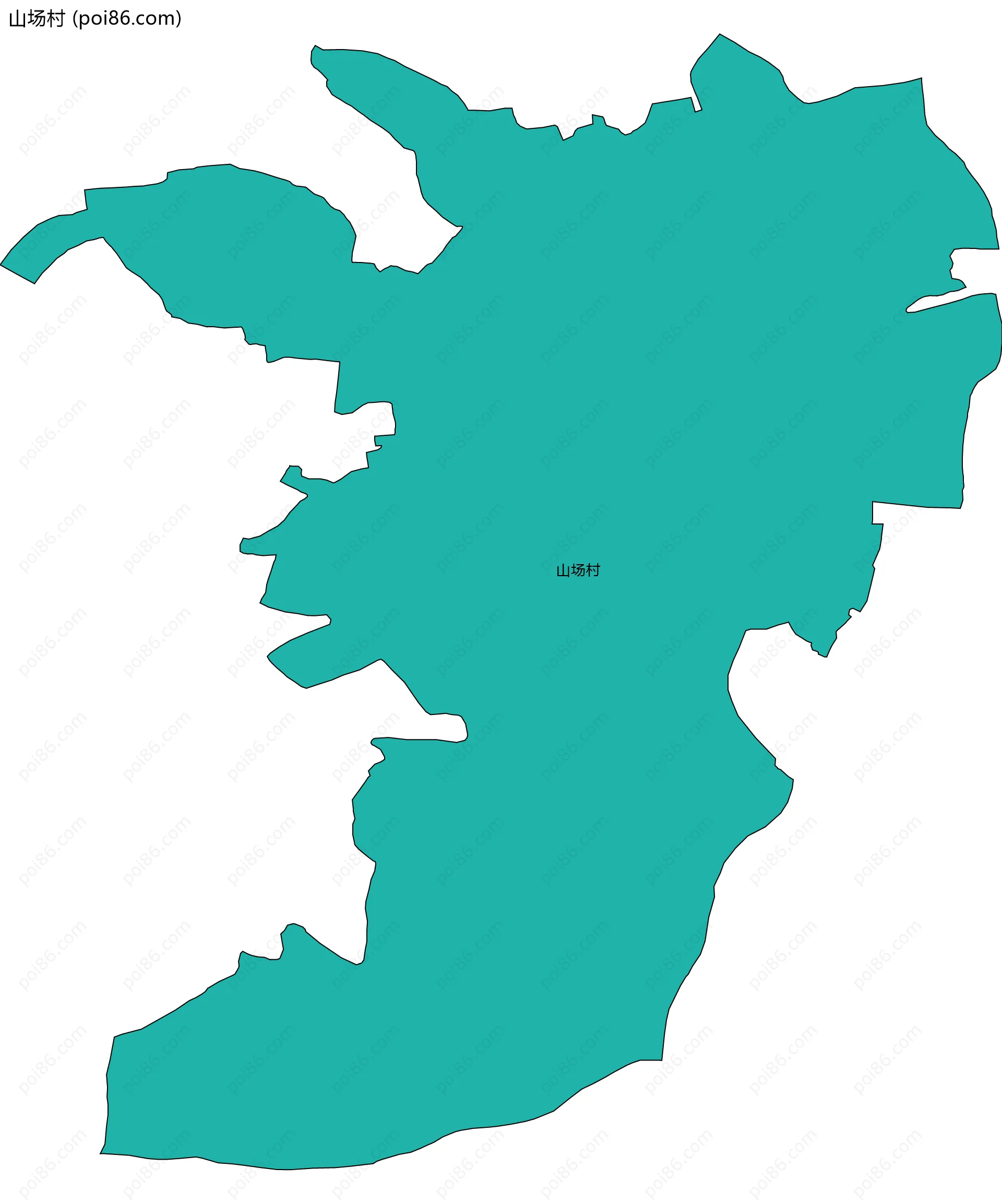 山场村边界地图